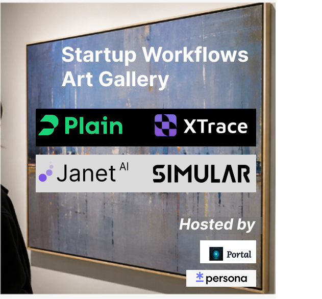 Startup Workflows Art Gallery with Portal & Persona