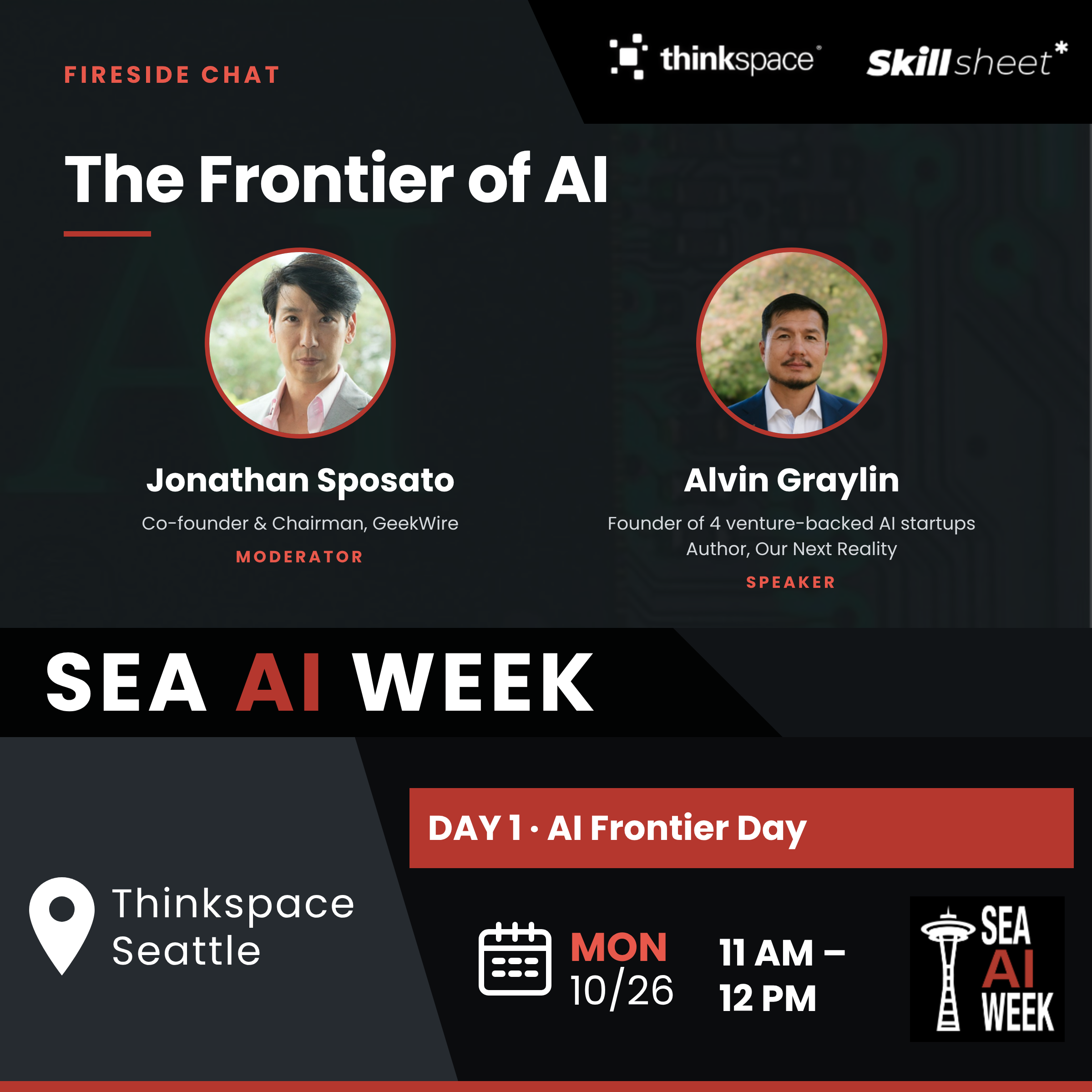 [SEA AI WEEK] Fireside Chat: The Frontier of AI with Alvin Wang Graylin and Jonathan Sposato