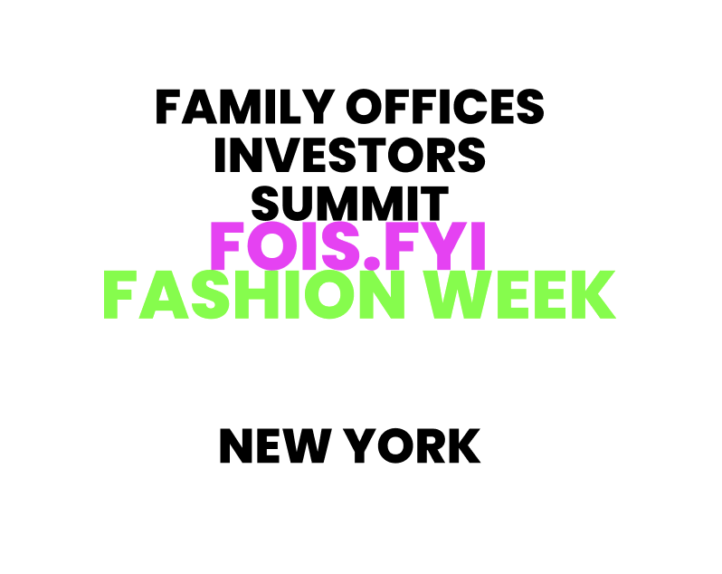 🇺🇸 Family Offices Investors Summit 🥂🕯Michelin‑Dinner📍NYC📍Sep 10-15 Fashion Week NYC🇺🇸