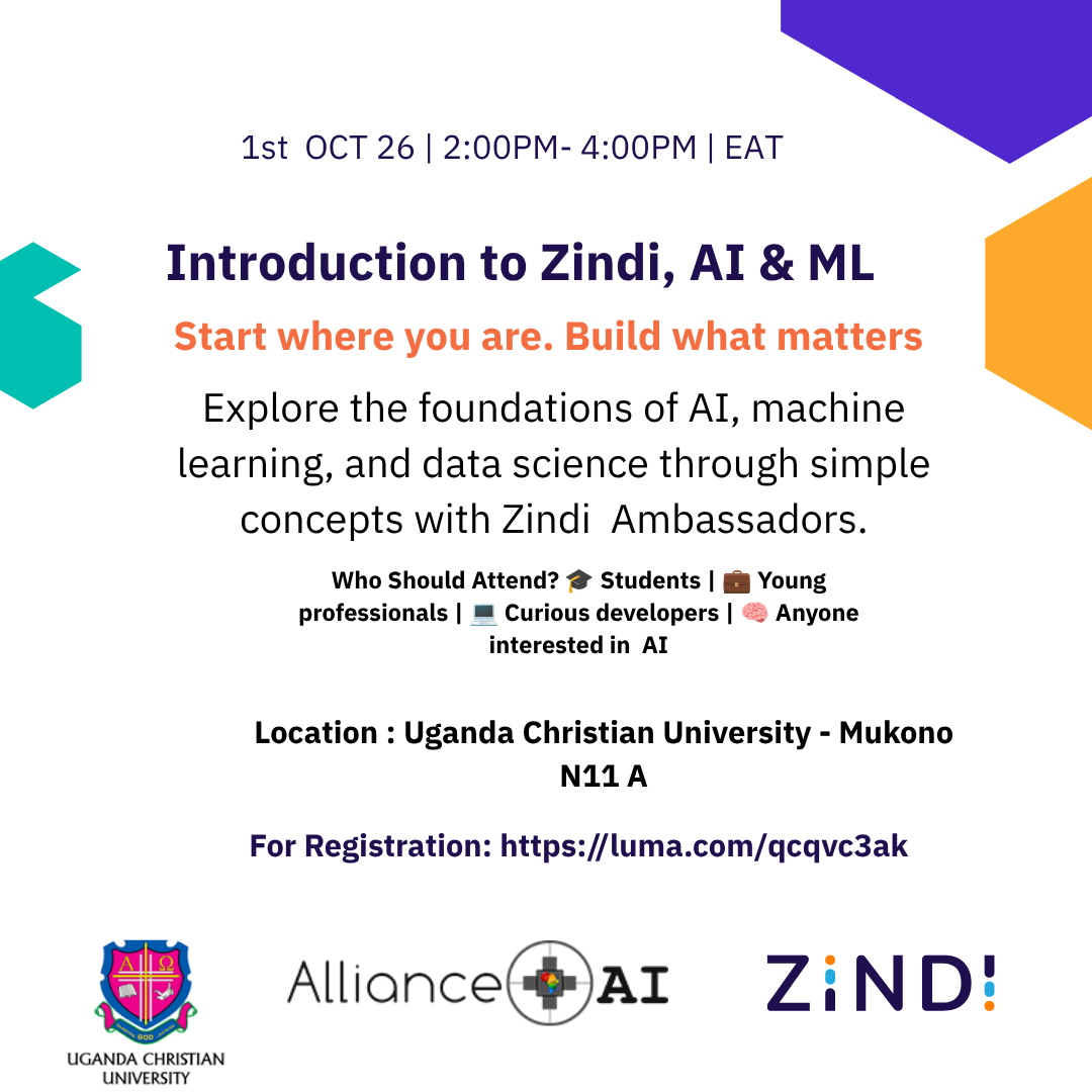 Wprowadzenie do Zindi, AI i ML na UCU-Mukono