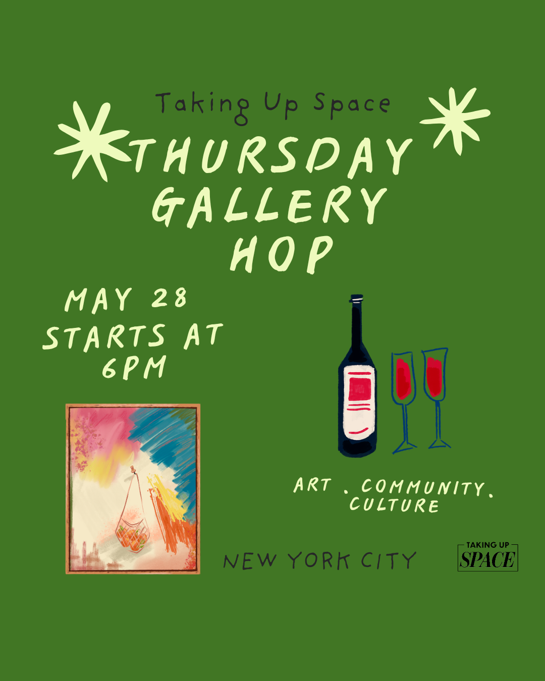 Cover art for #Taking Up Space - Gallery Hop — Hollis Taggart