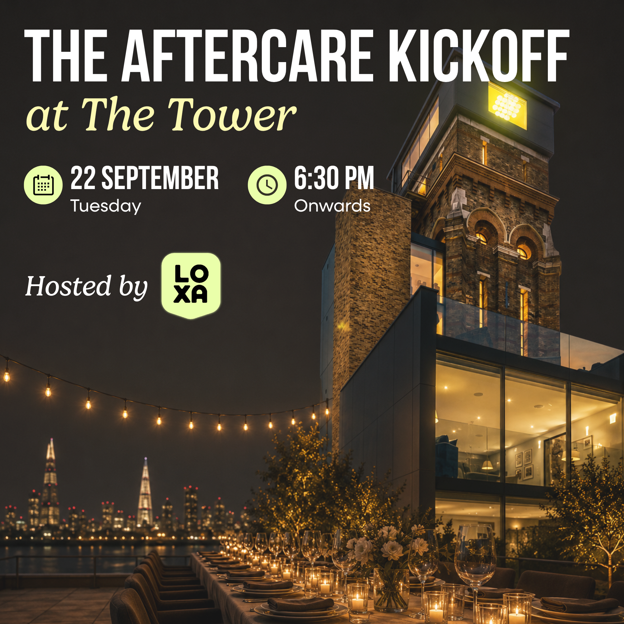 The Aftercare Kickoff at The Tower