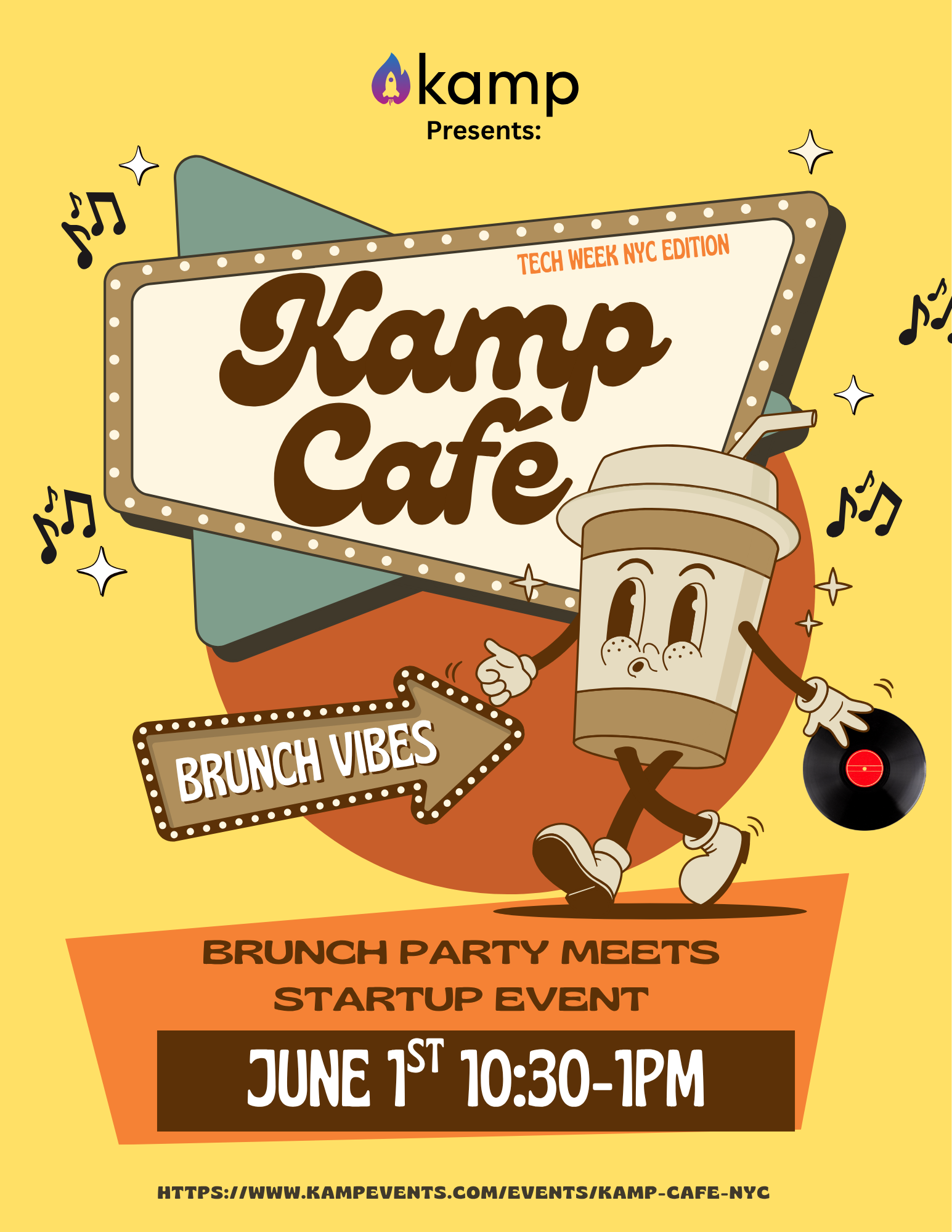 Cover art for #Kamp Café - NYC Kick Off Party — Café Bauli - New York