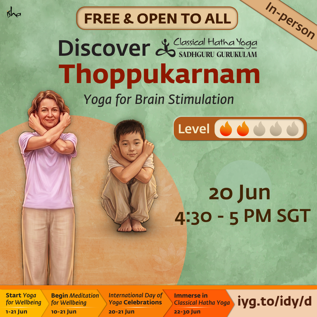Cover art for #Thoppukarnam - Yoga for Brain Stimulation — Isha Yoga Center, Singapore