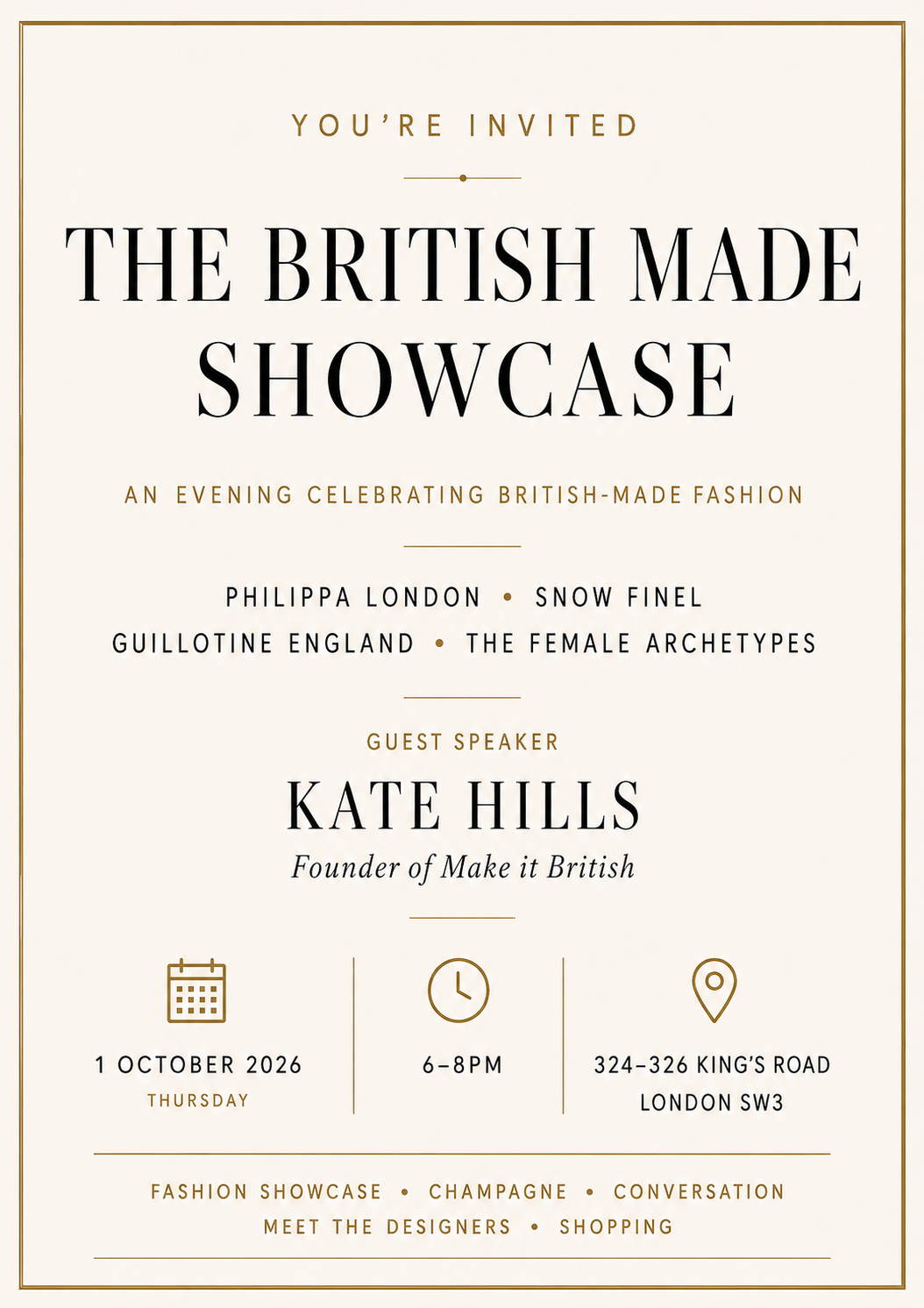 THE BRITISH MADE SHOWCASE