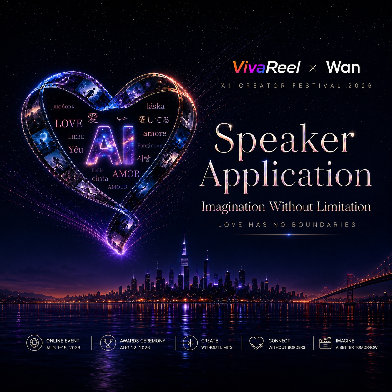 VivaReel × Wan3.0 AI Creator Festival 2026 · Bali