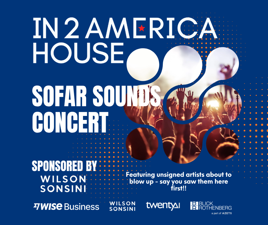 In2America House - Sofar Sounds Concert. Sponsored by Wilson Sonsini.