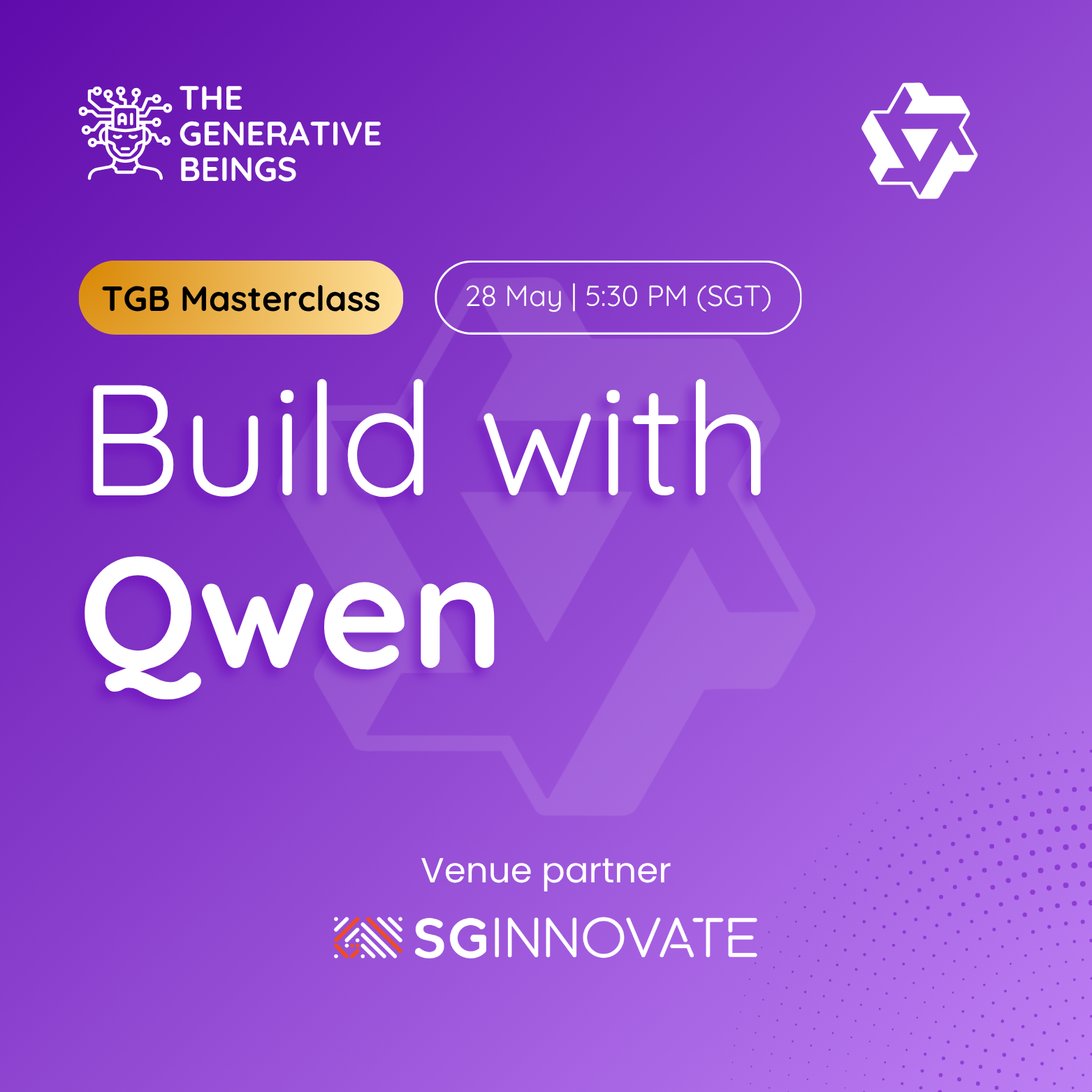 Cover art for #Build with Qwen | Session #3 | TGB Masterclass — SGInnovate