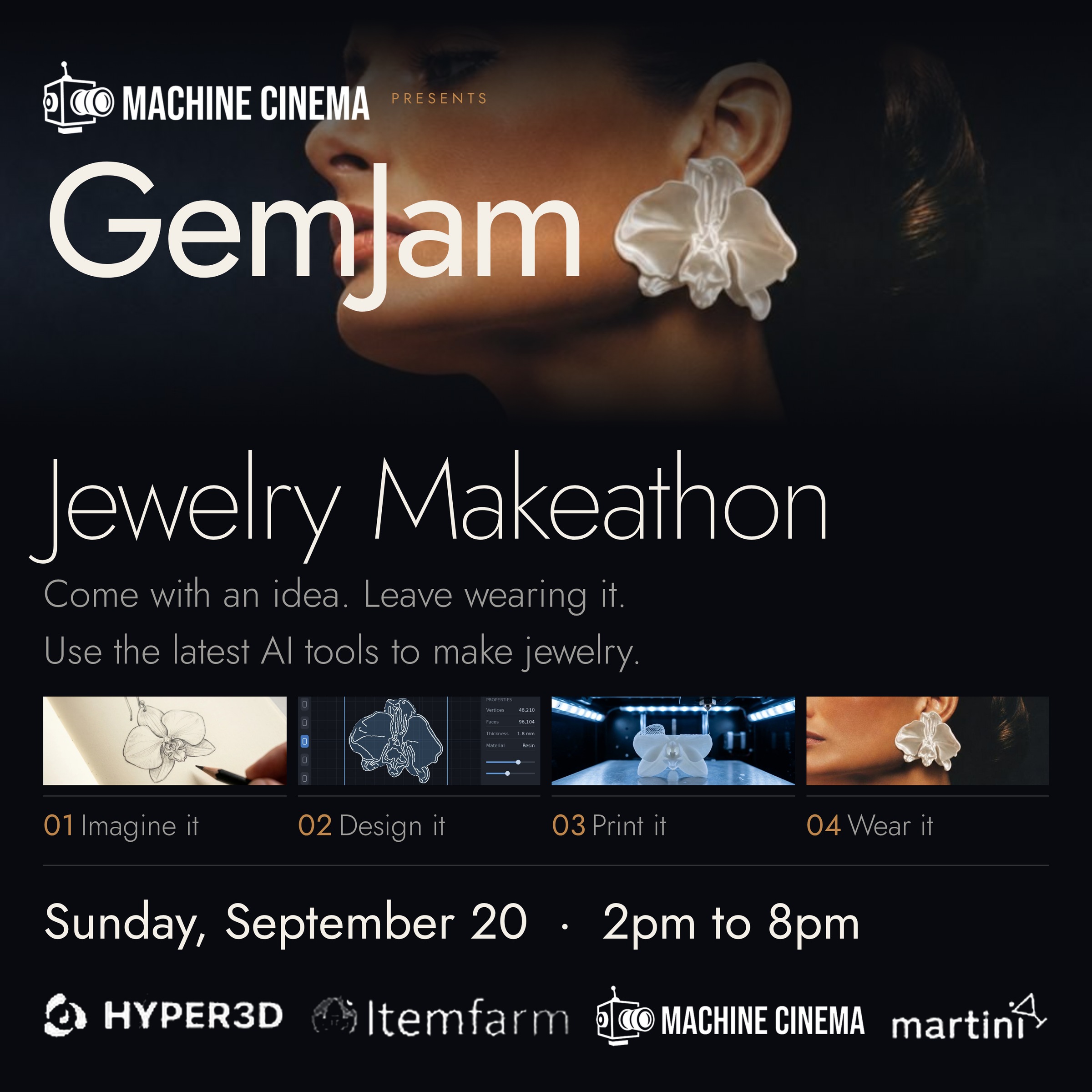 💎GemJam: Use AI to Make & 3D Print Jewelry in One Night!