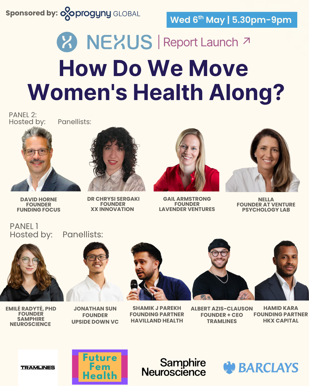 'Pre-seed to Series A. How Do We Move Women's Health Along?' Nexus Report Findings and Panel Discussions