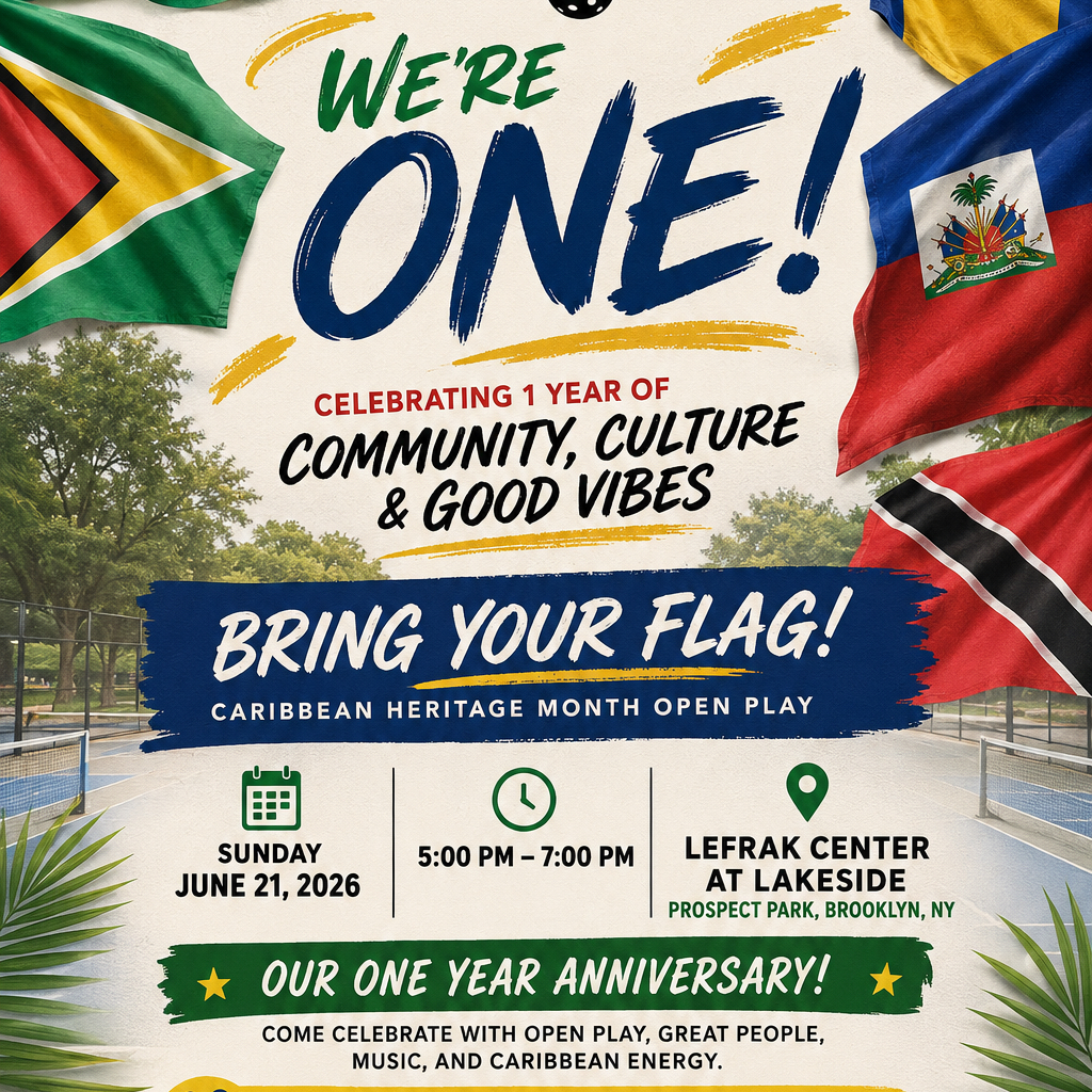 Cover art for #Caribbean Heritage Month Pickleball Social (All Levels) — LeFrak Center at Lakeside