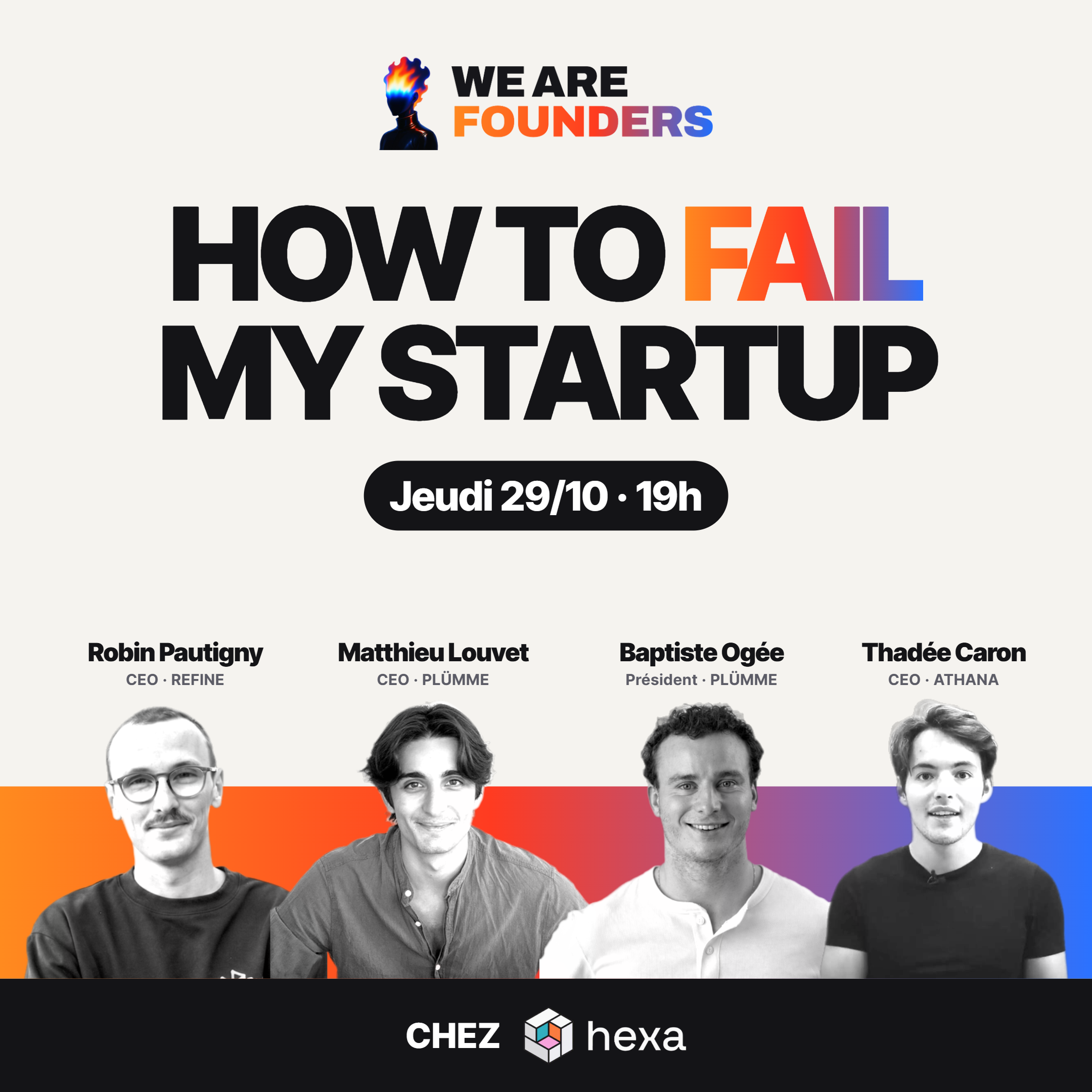 How To Fail My Startup ?