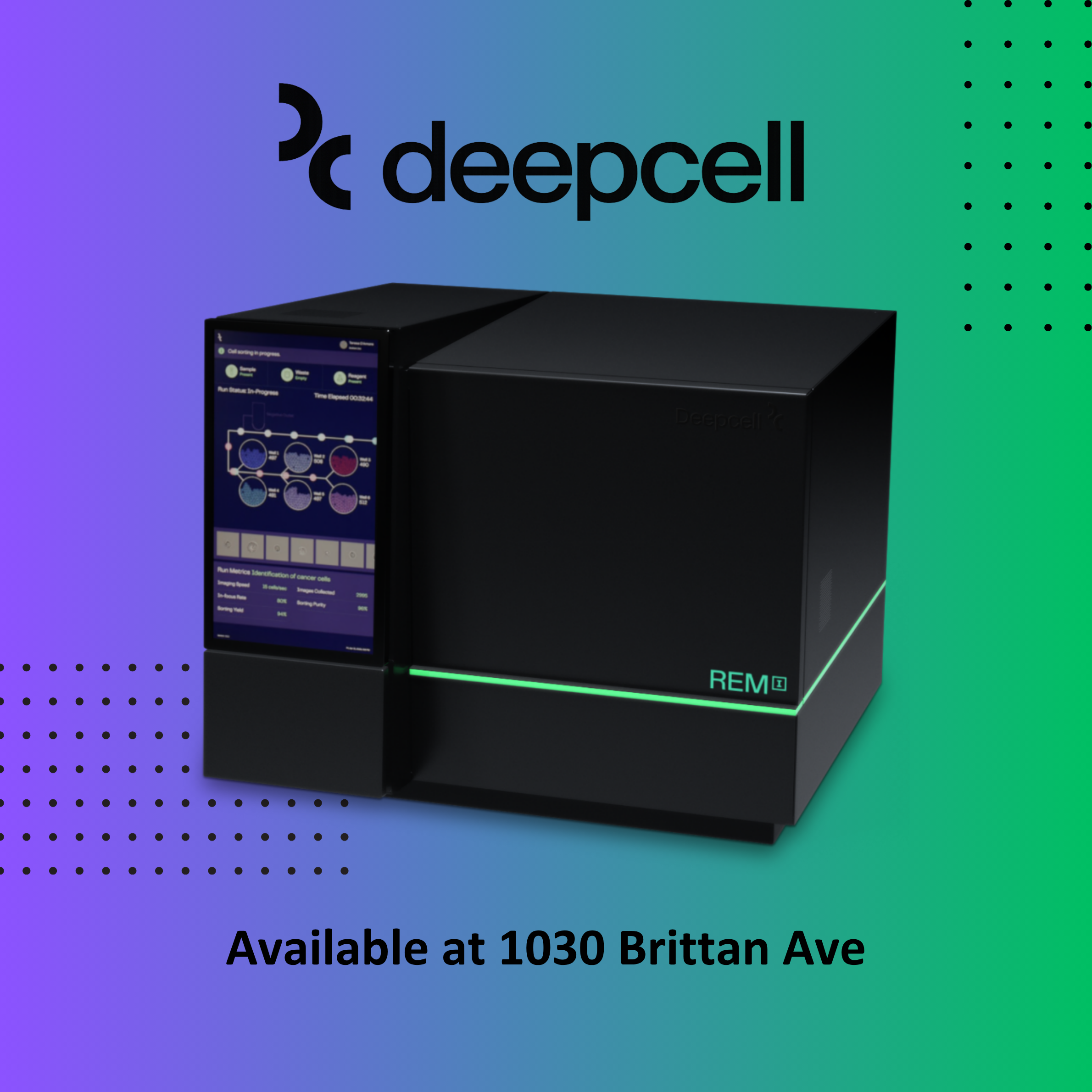 Cover art for #Deepcell REM-I Training @ 1030 Brittan Ave — 1030 Brittan Ave