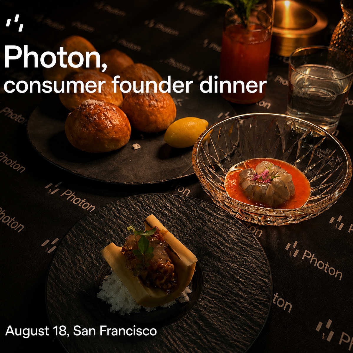 consumer founder michelin dinner @photon