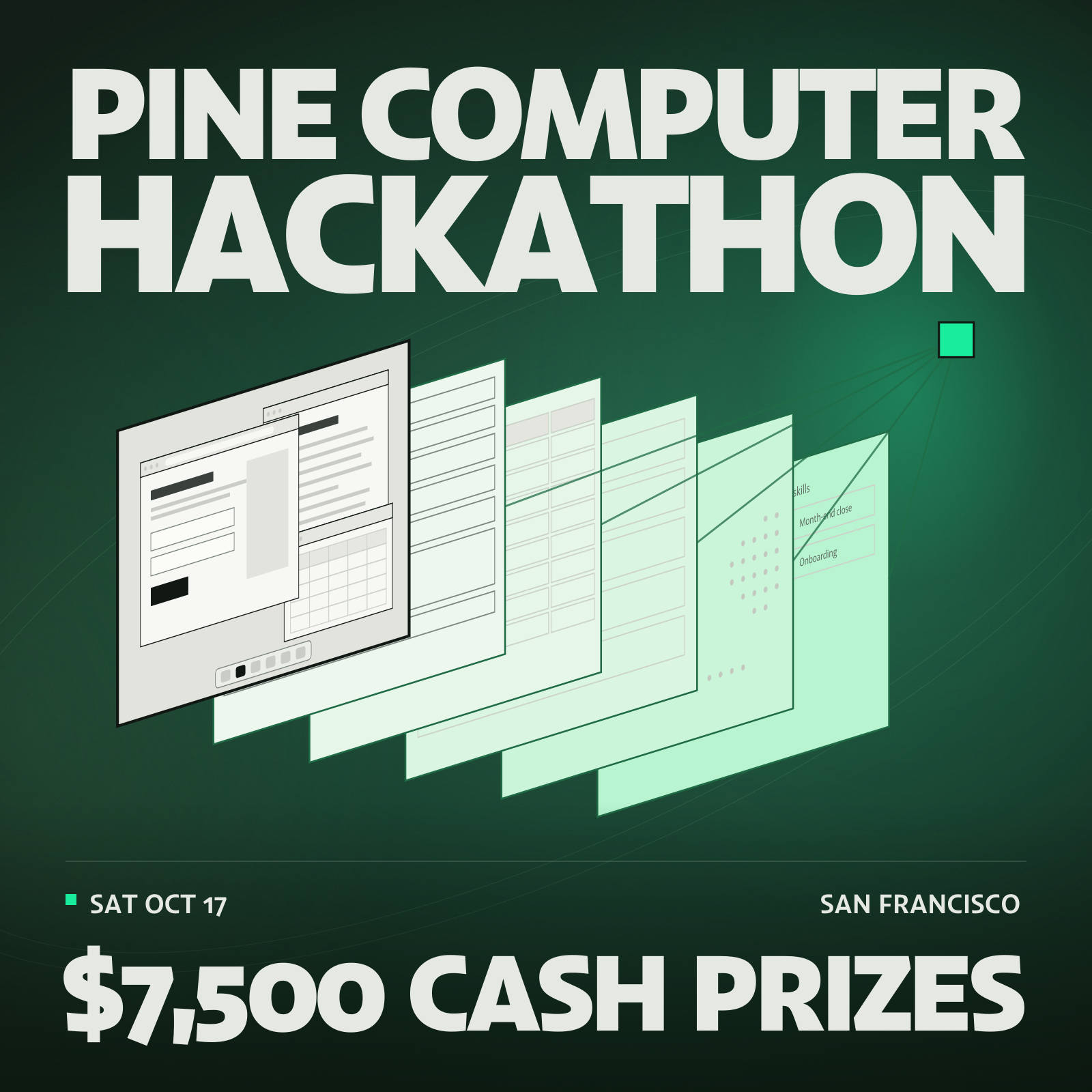 Build with Pine Computer - $7,500 in cash prizes
