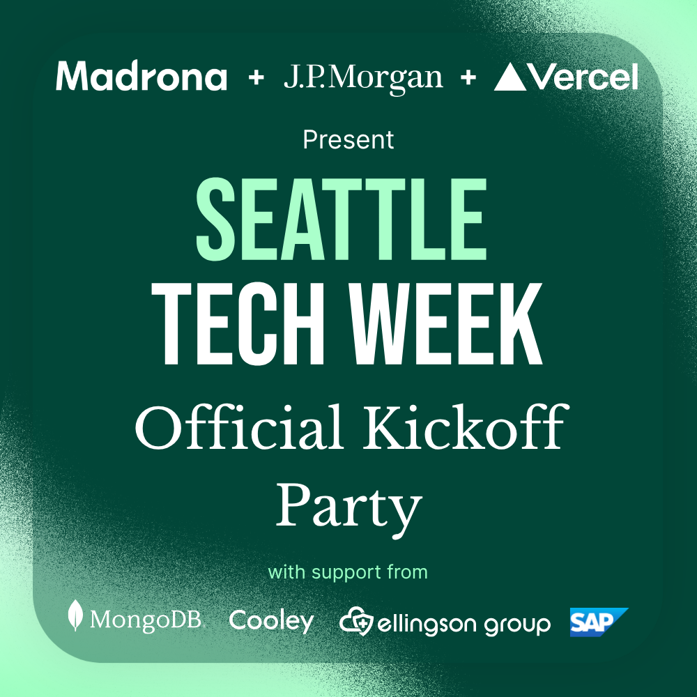 STW Official Kickoff Party Presented by Madrona, JPMorgan, & Vercel