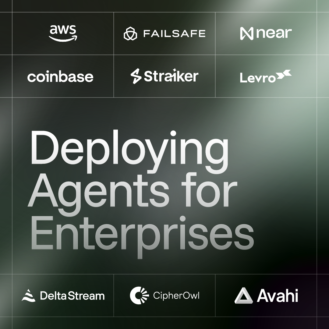 Cover art for #Deploying Agents for Enterprises (with FailSafe, NEAR AI, AWS, Coinbase, Straiker & Levro) — San Francisco, CA