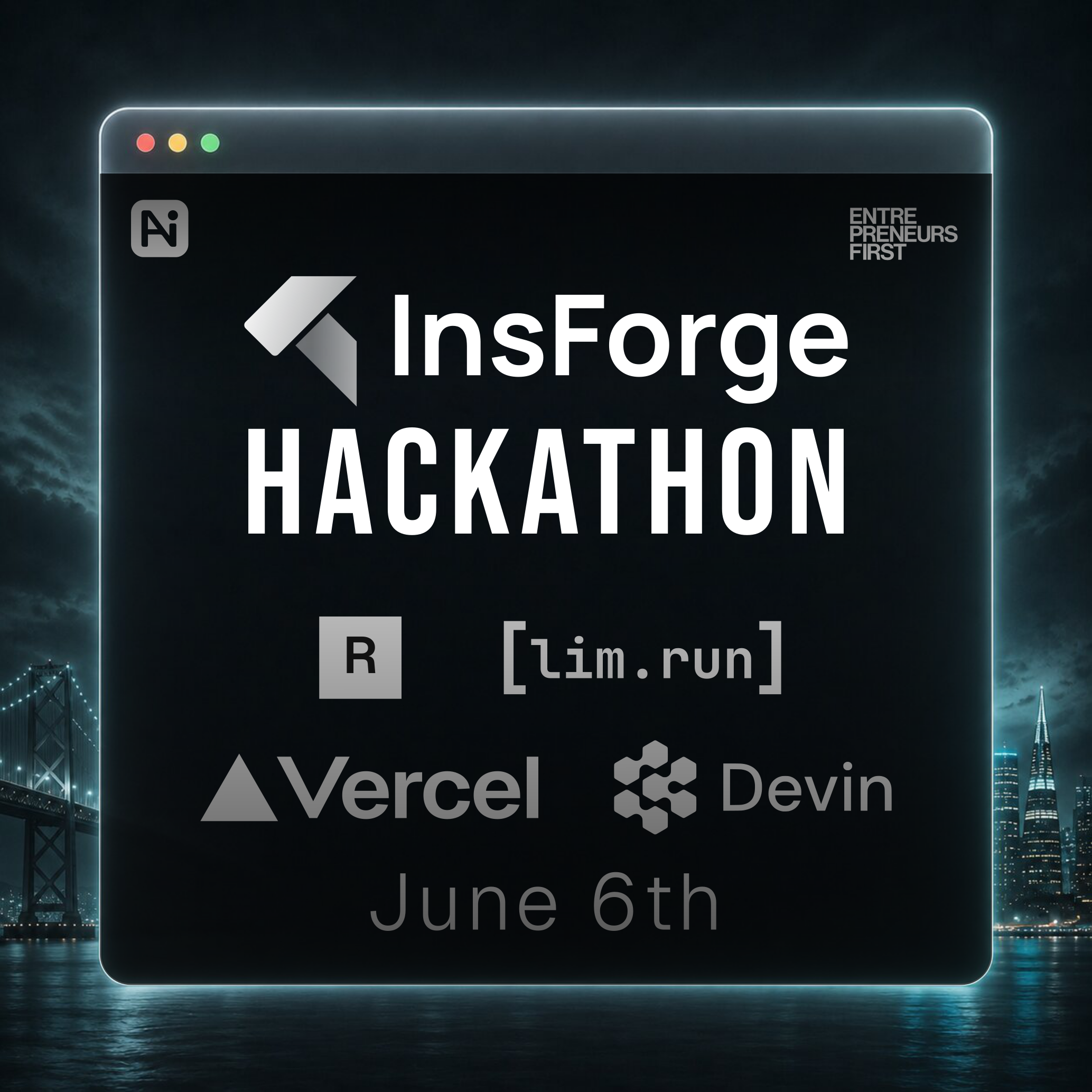 Cover art for #InsForge Hackathon — Entrepreneurs First