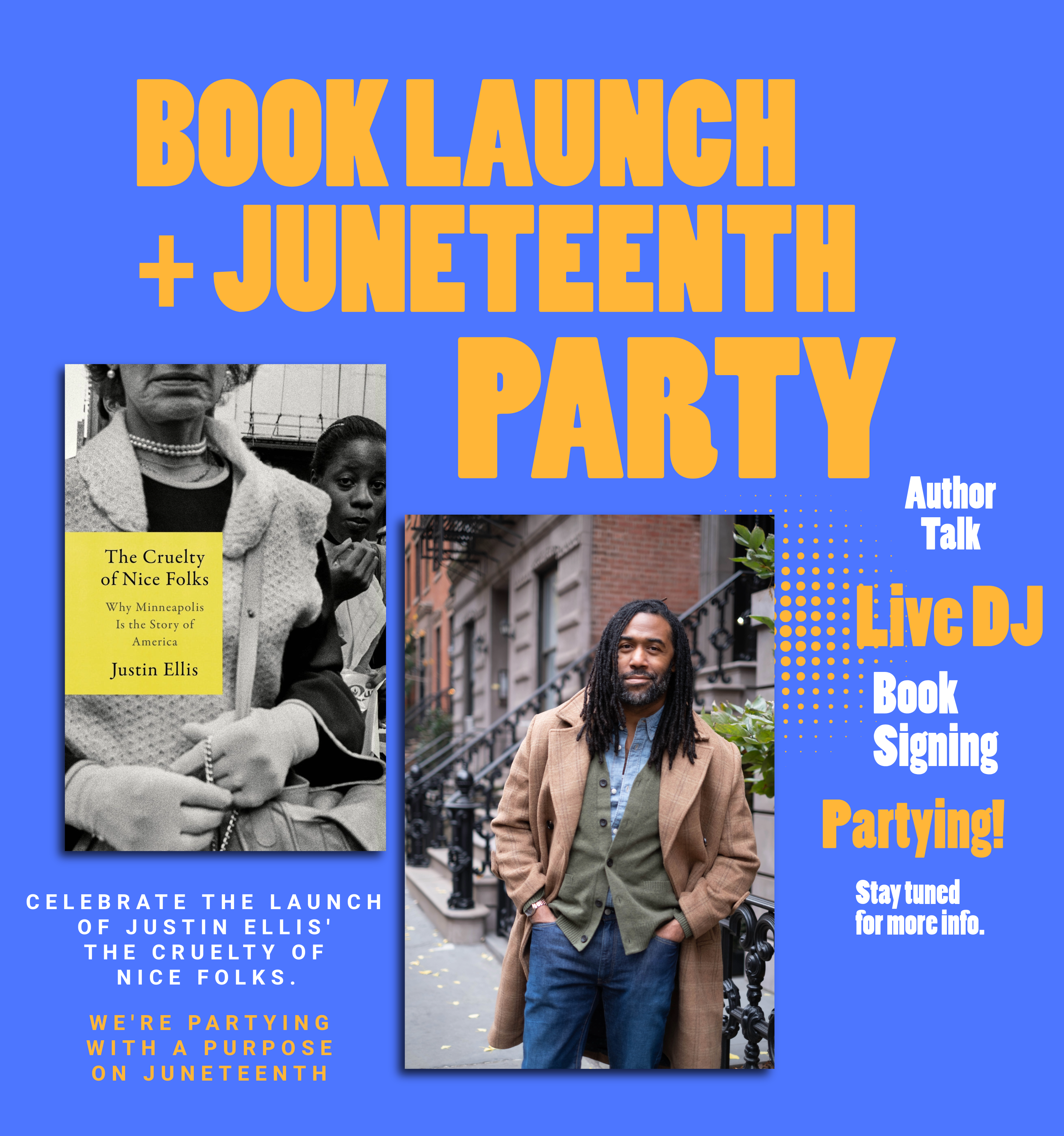 Cover art for #The Cruelty of Nice Folks Book Party + Juneteenth Celebration — Gladys Books & Wine