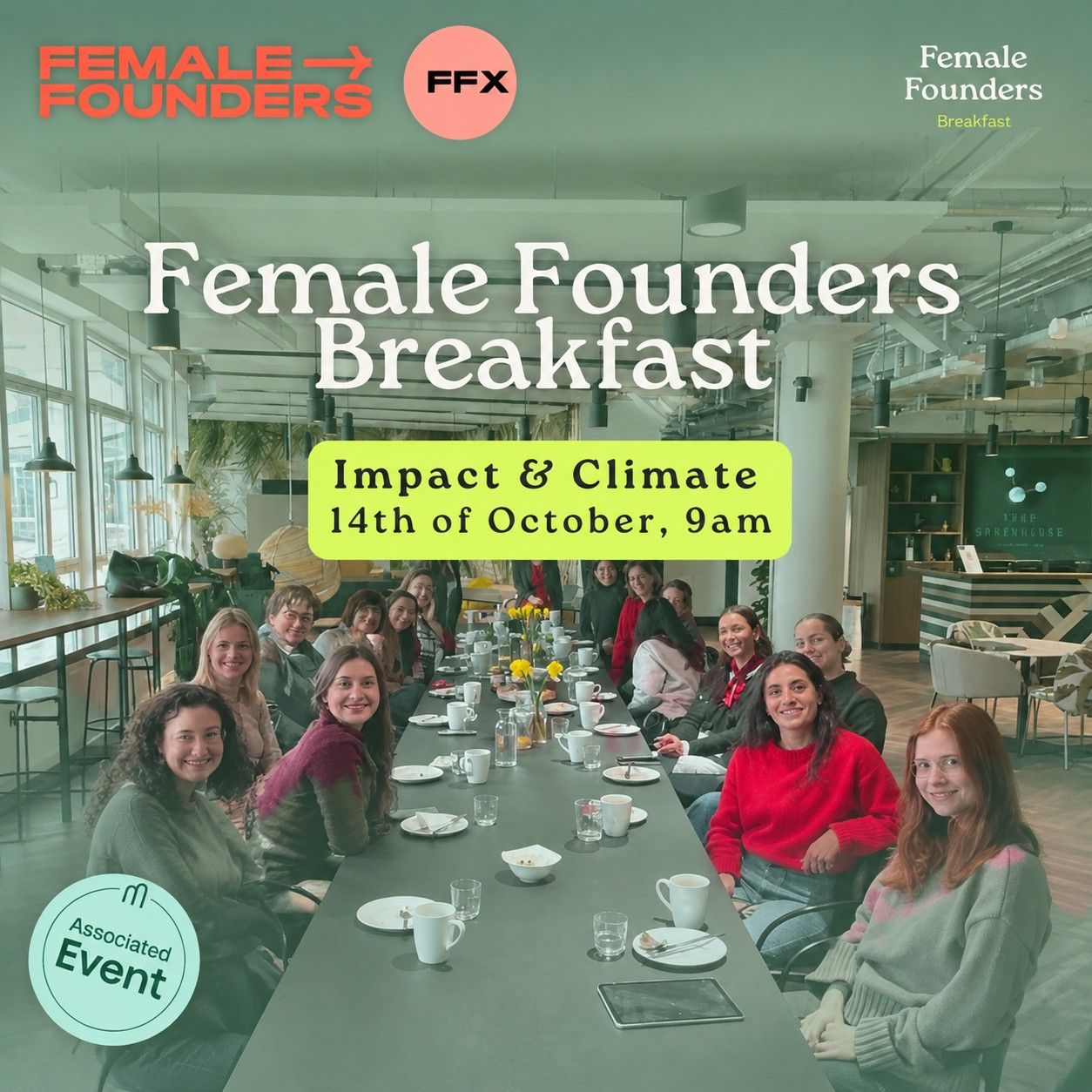 Female Founders Climate Leaders Breakfast: Projects, Capital & Impact