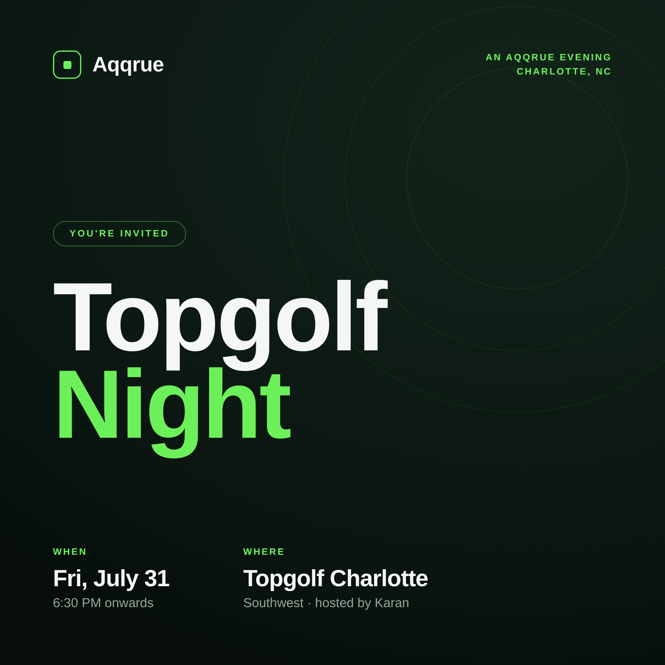 Aqqrue x NC CPAs: Topgolf Night