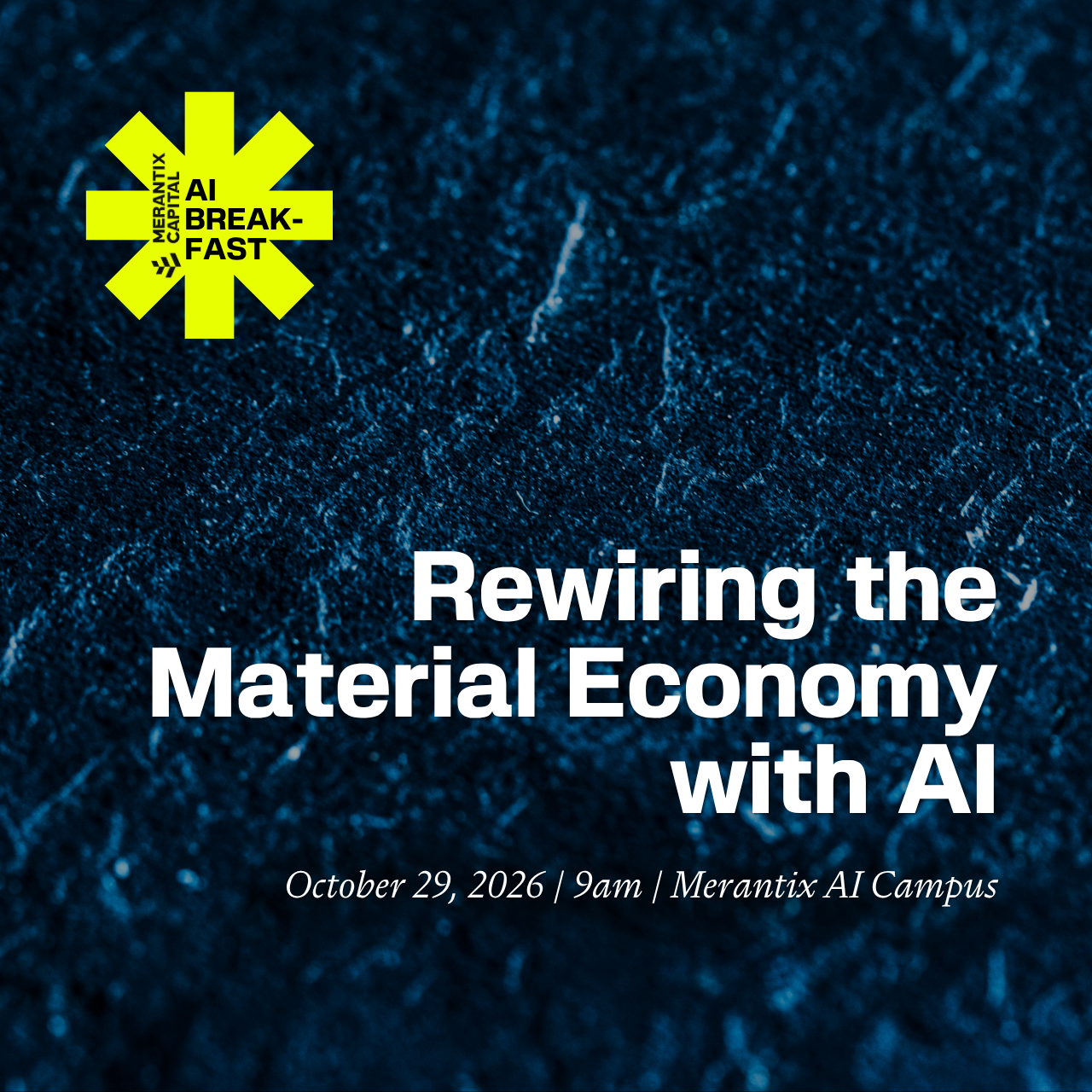 Rewiring the Material Economy: AI in Commodities, Materials & Construction.