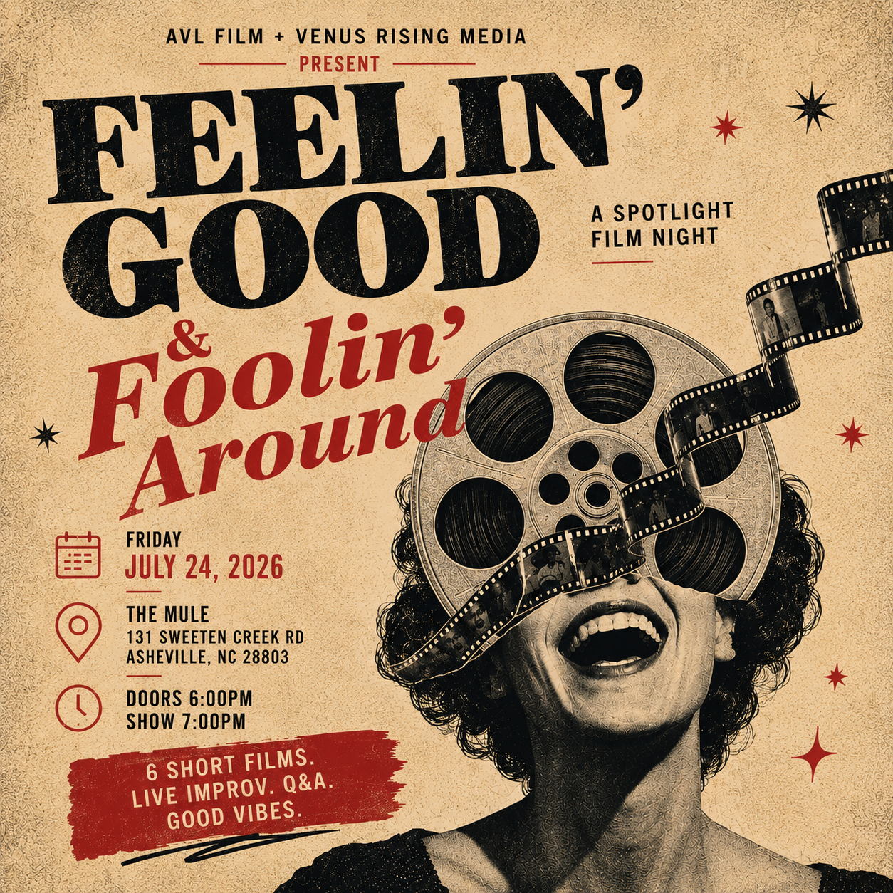 Feelin' Good & Foolin' Around: Comedy Cinema Night