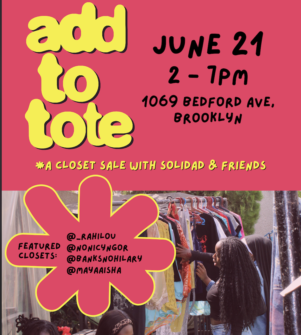 Cover art for #ADD TO TOTE: NYC — 1069 Bedford Ave