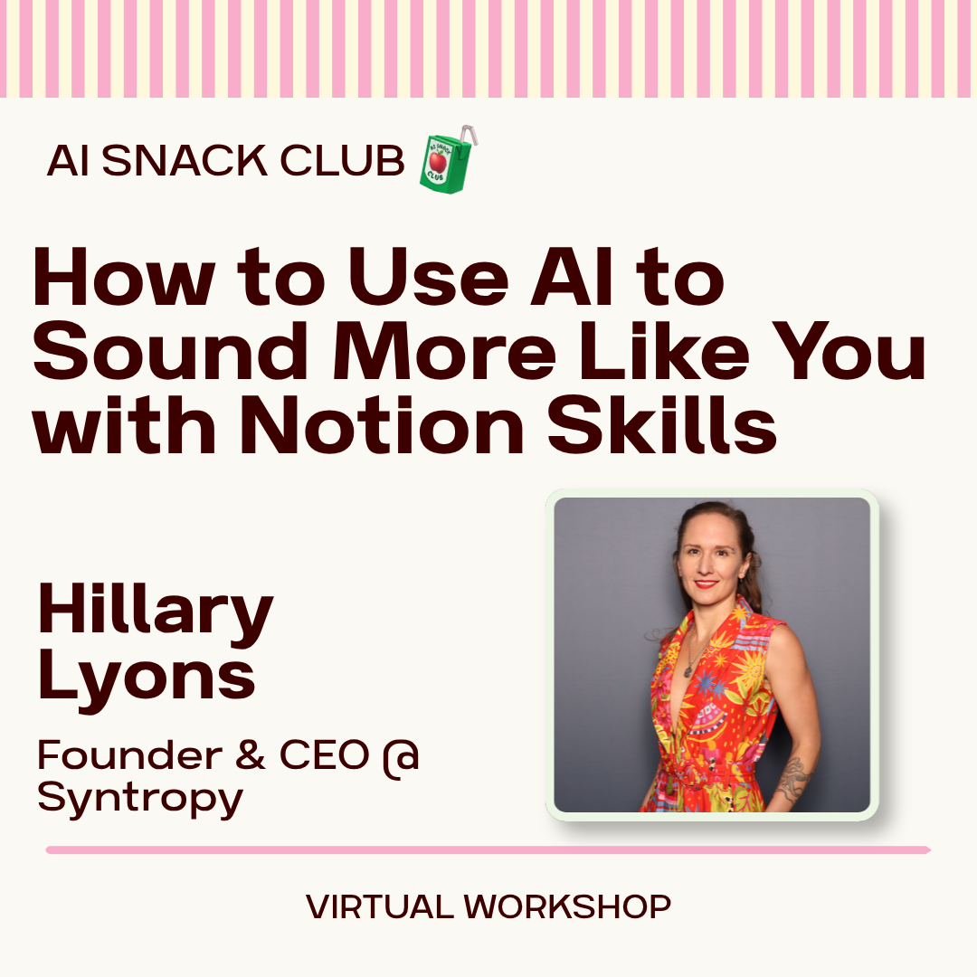 How to Get AI to Sound More Like You with Notion Skills