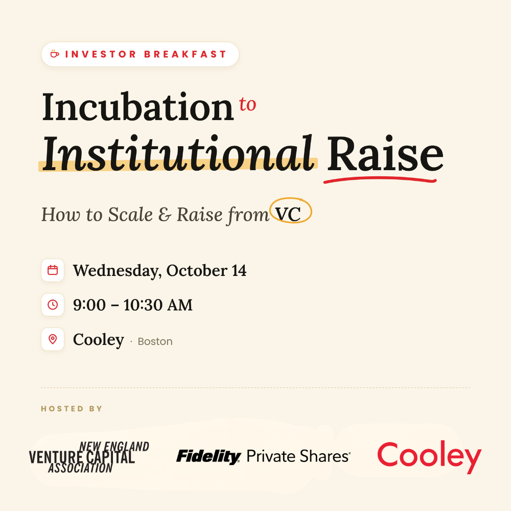 Incubation to Institutional Raise: How to Scale & Raise from VC