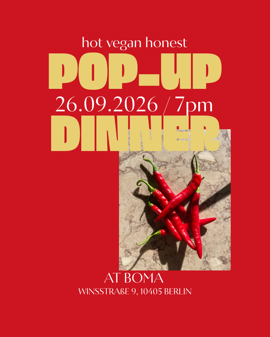 Pop-Up Dinner 26.09.26
