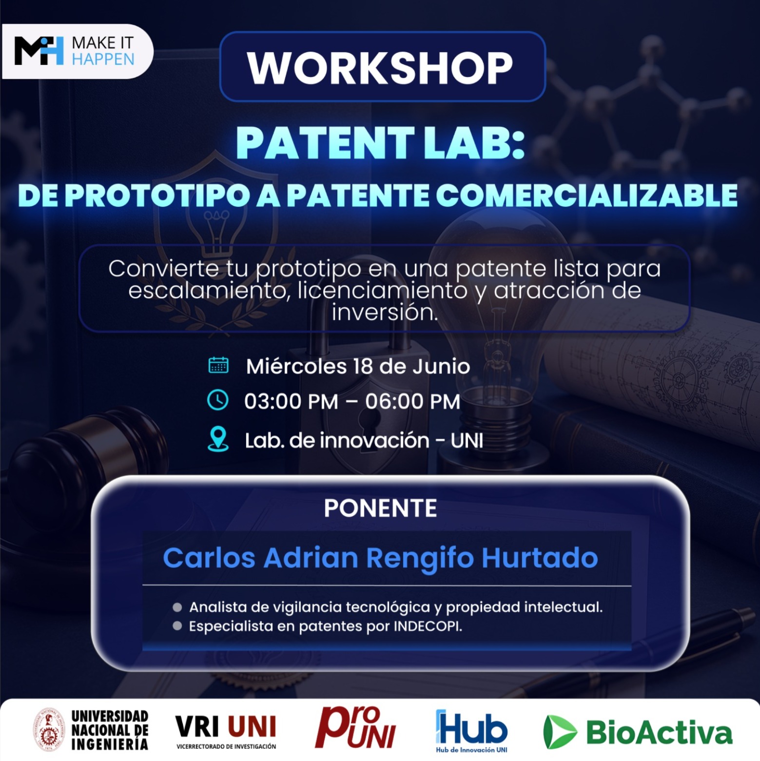 MIH | Patent Lab: De Prototipo a Patente Comercializable