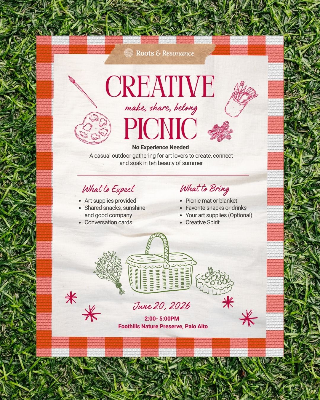 Cover art for #🧺Creative Picnic: Make, Share, Belong🎨 — Foothills Nature Preserve