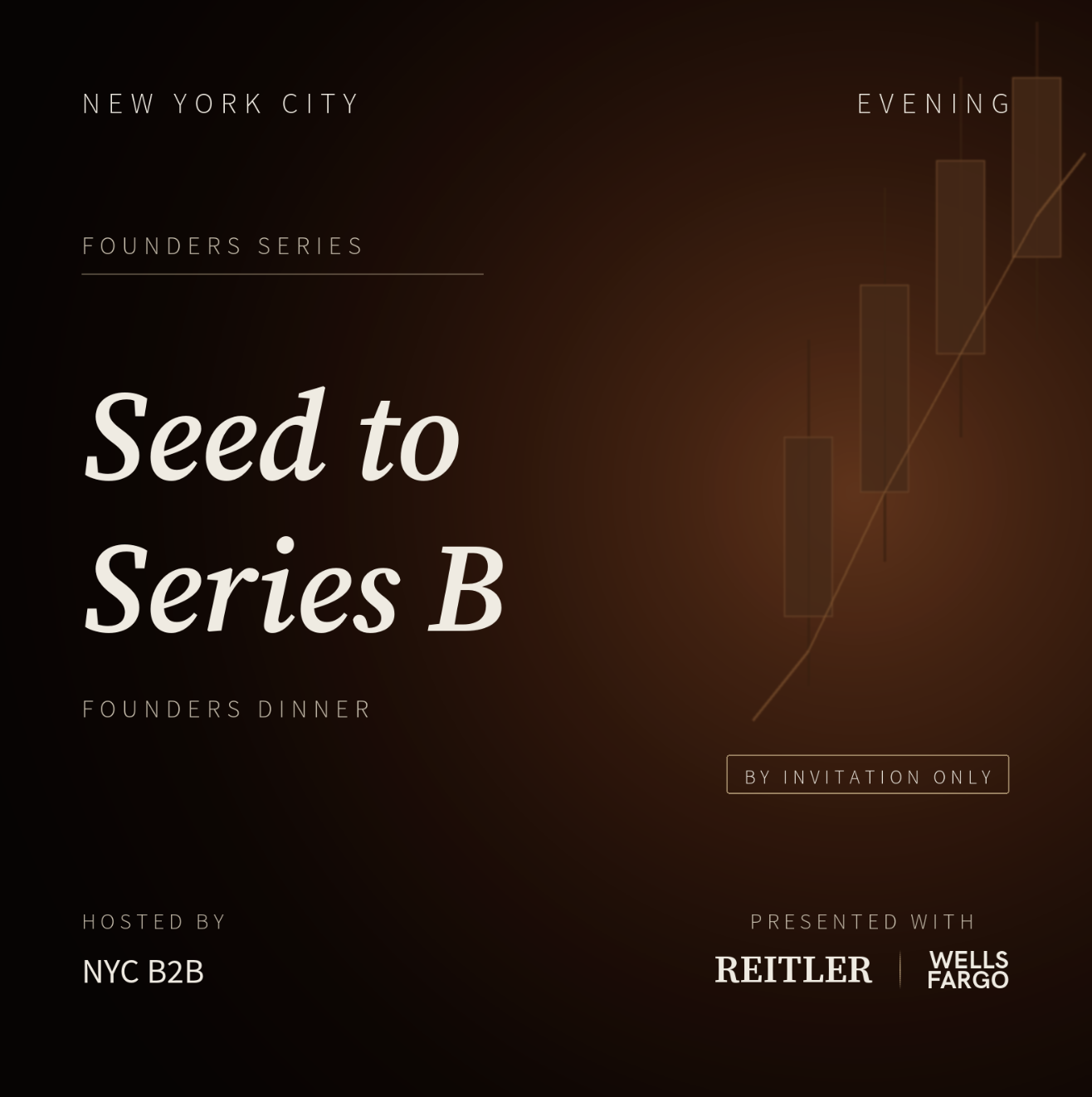 Cover art for #NYC B2B x Reitler x Wells Fargo: Seed → Series B Founder Dinner — New York, NY