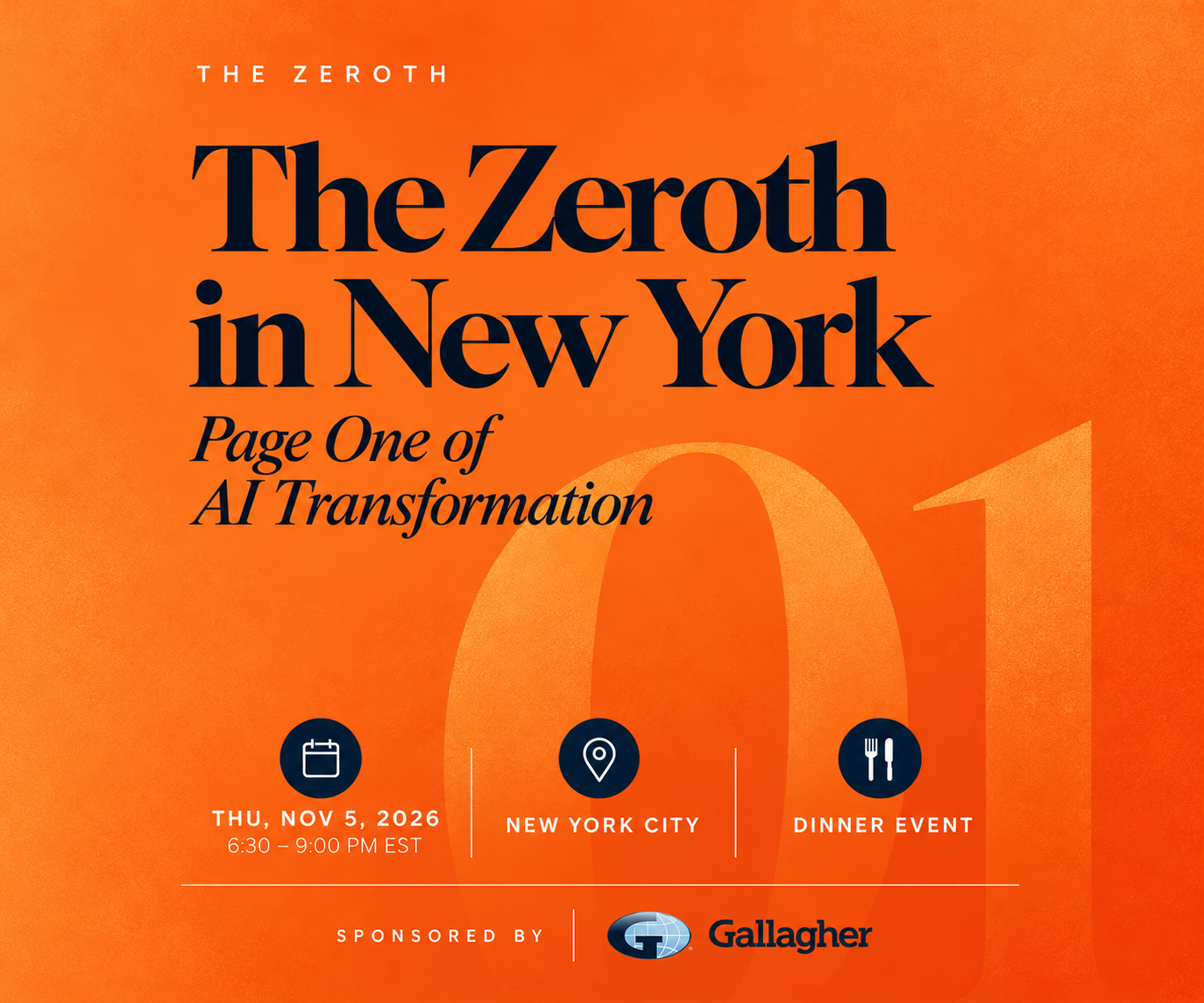The Zeroth in New York: Page One of AI Transformation
