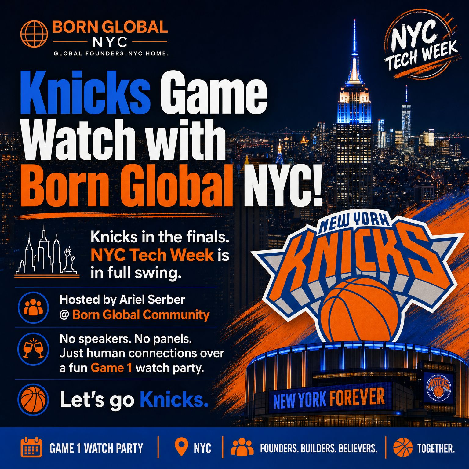 Cover art for #Knicks Game Watch with Born Global! — New York, NY