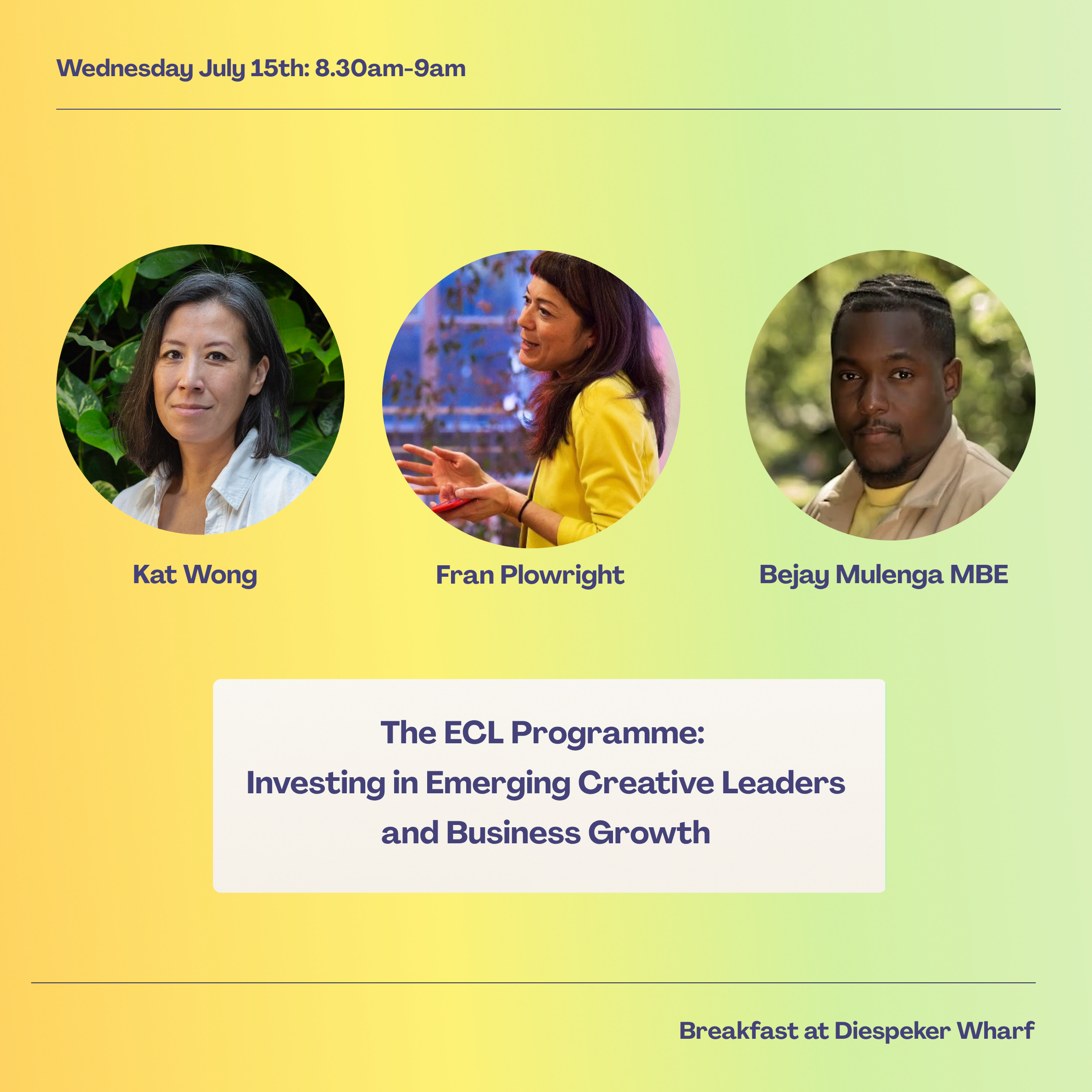 Breakfast: Investing in Emerging Creative Leaders