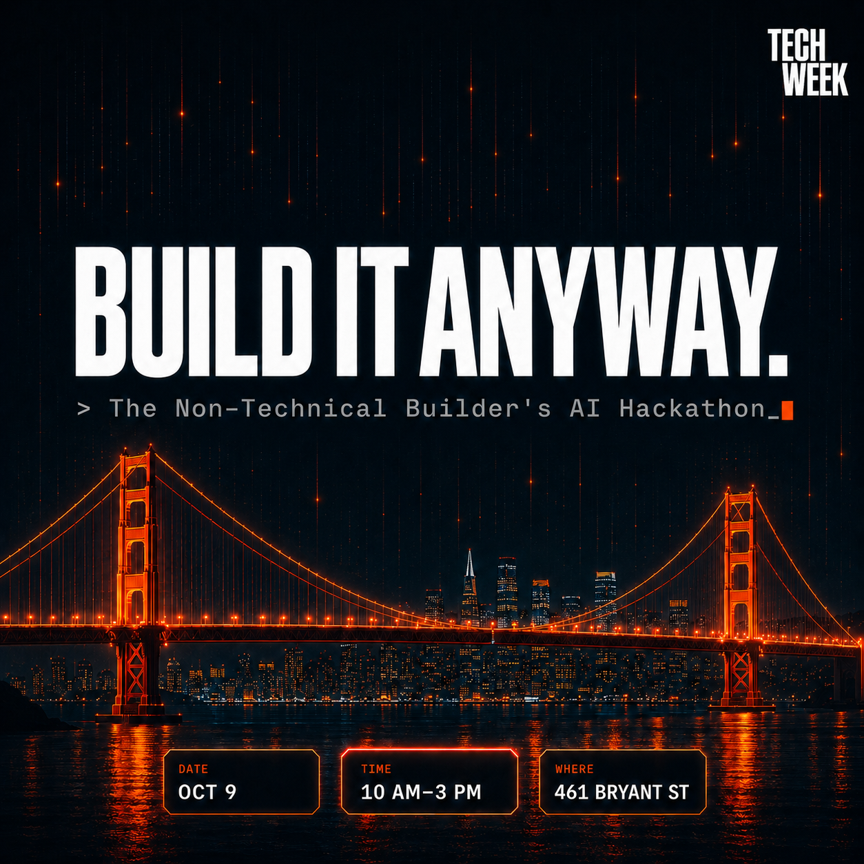 Build It Anyway: Signal Hunt with Apify | SF Tech Week Hackathon for Non-Technical Builders