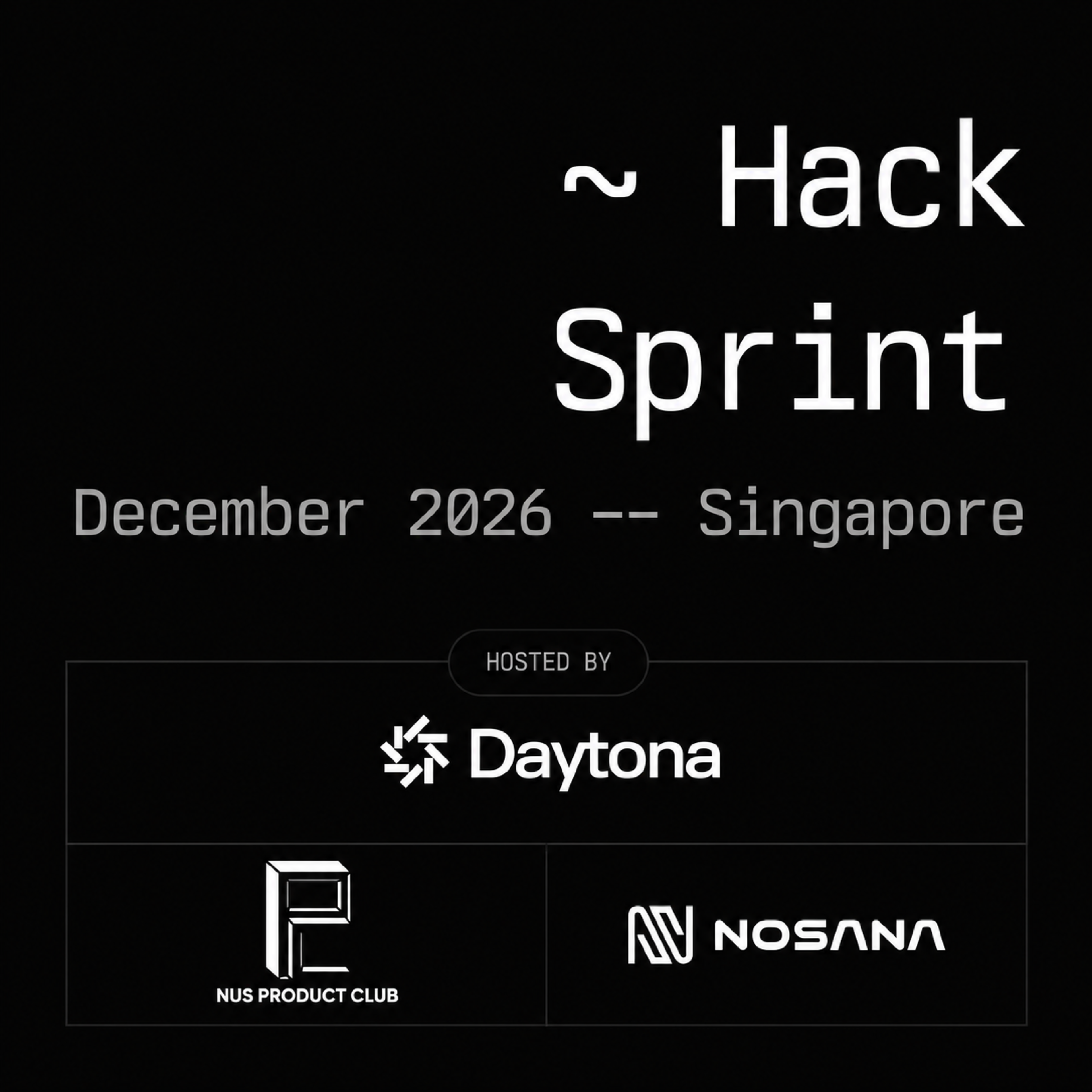 Daytona HackSprint Singapore - End of Year Hack