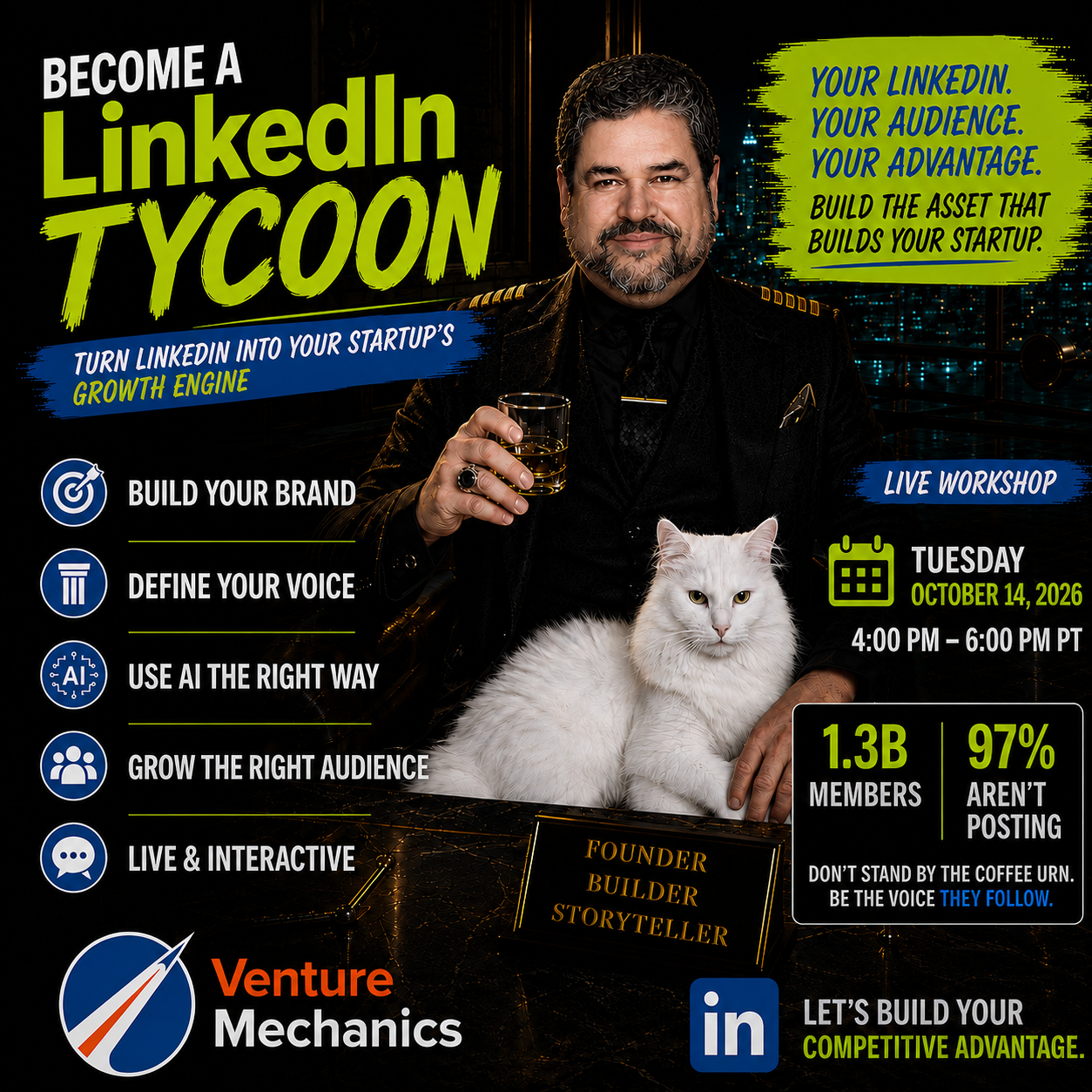 Becoming a LinkedIn Tycoon: Building Your Founder Brand and Your Startup's at the Same Time