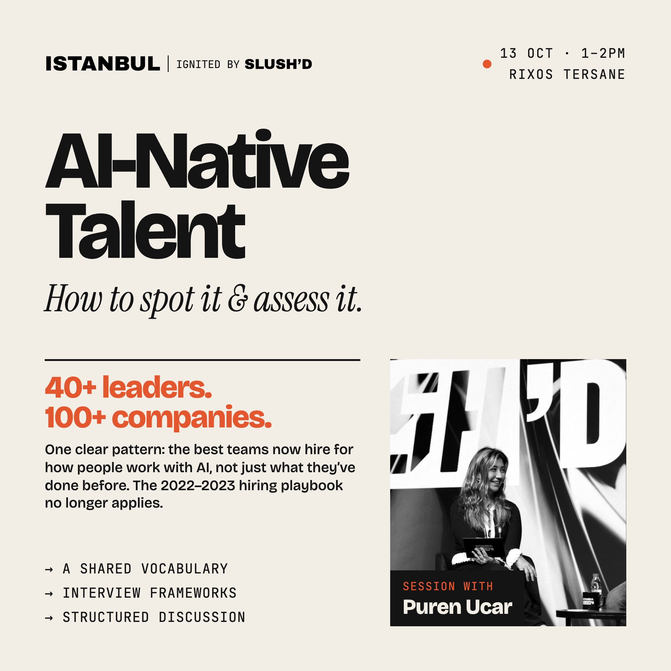 AI-Native Talent: How to Spot It & Assess It Led by Puren Uçar