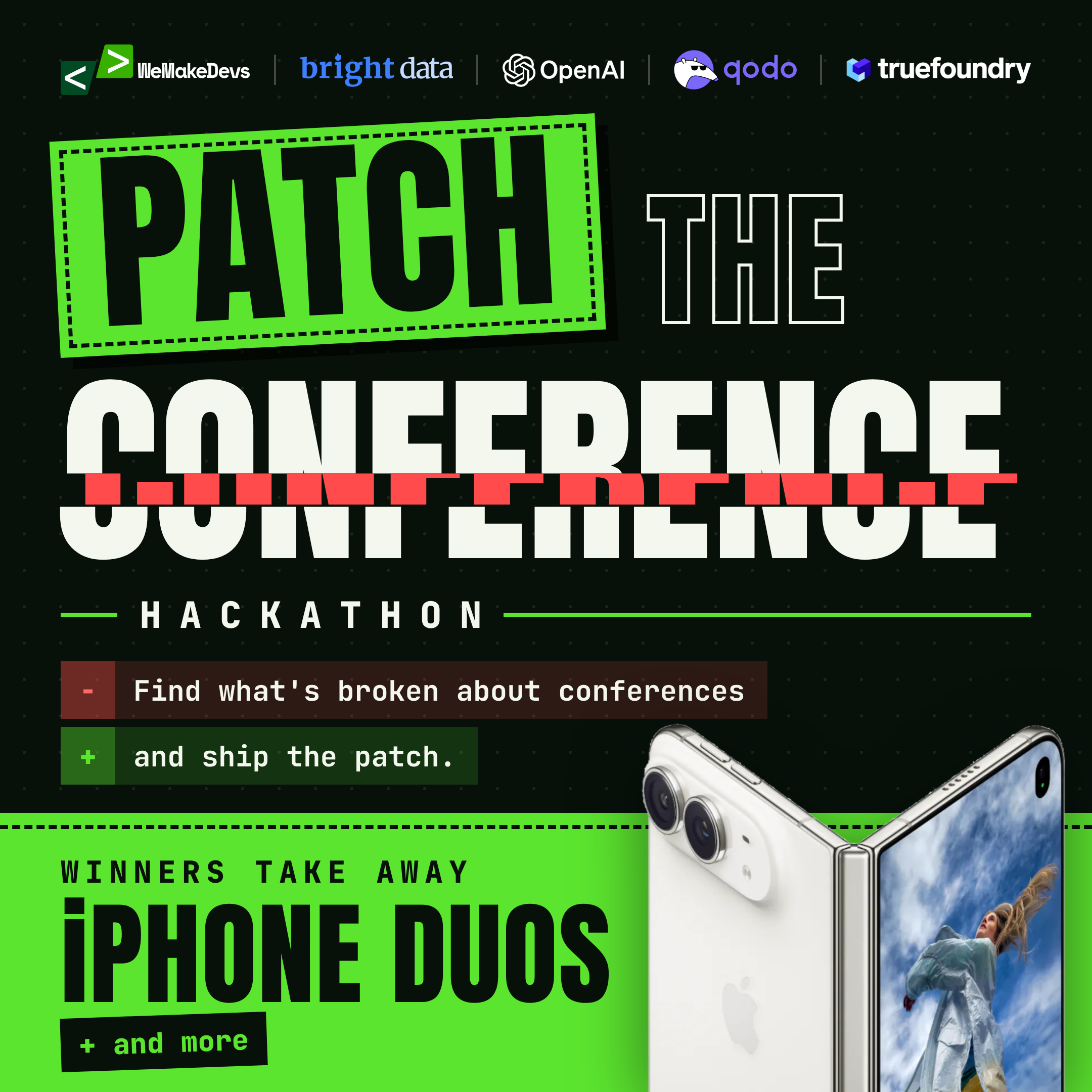 Patch the Conference Hackathon | Win an iPhone Duo