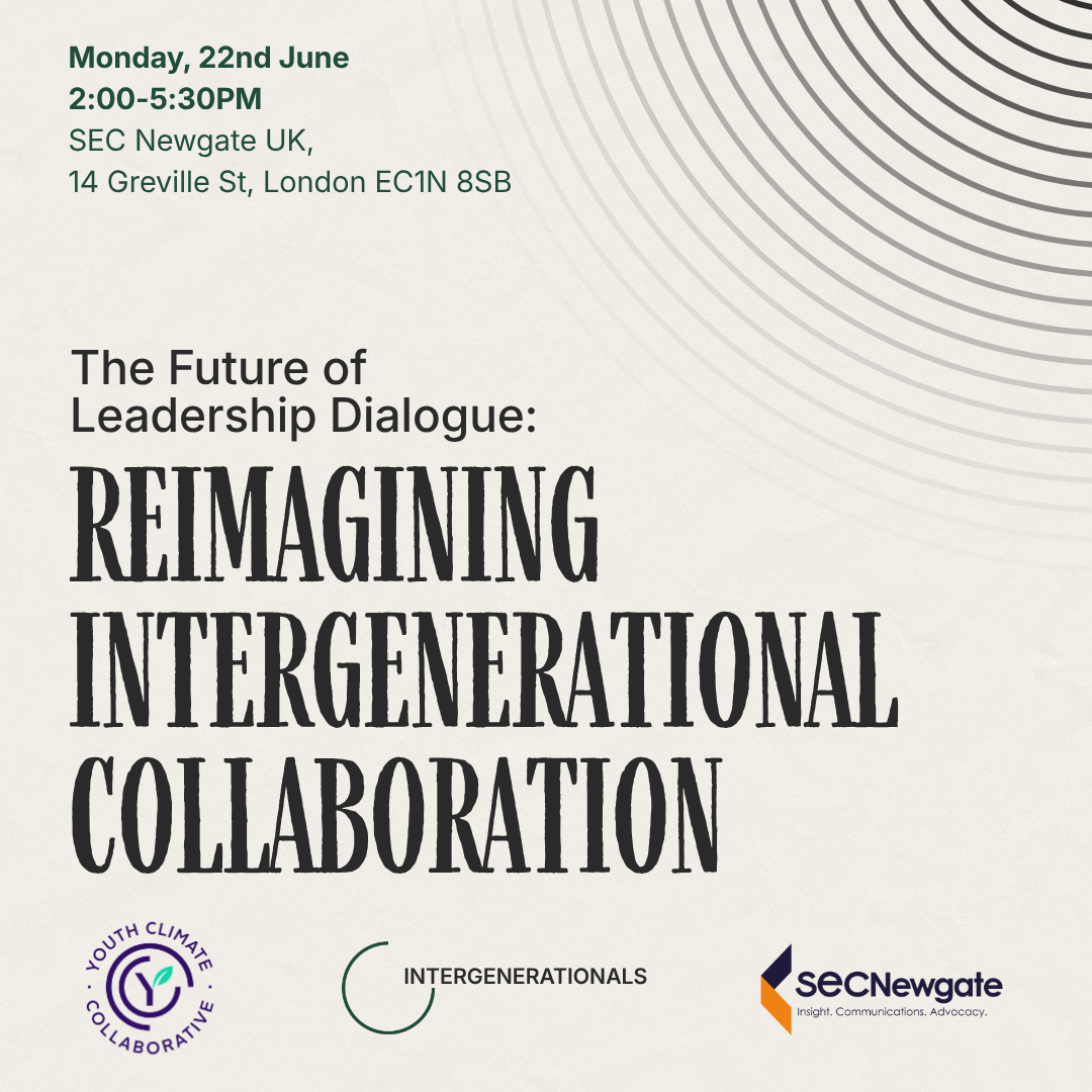 Cover art for #The Future of Leadership Dialogue: Reimagining Intergenerational Collaboration (LCAW) — SEC Newgate UK