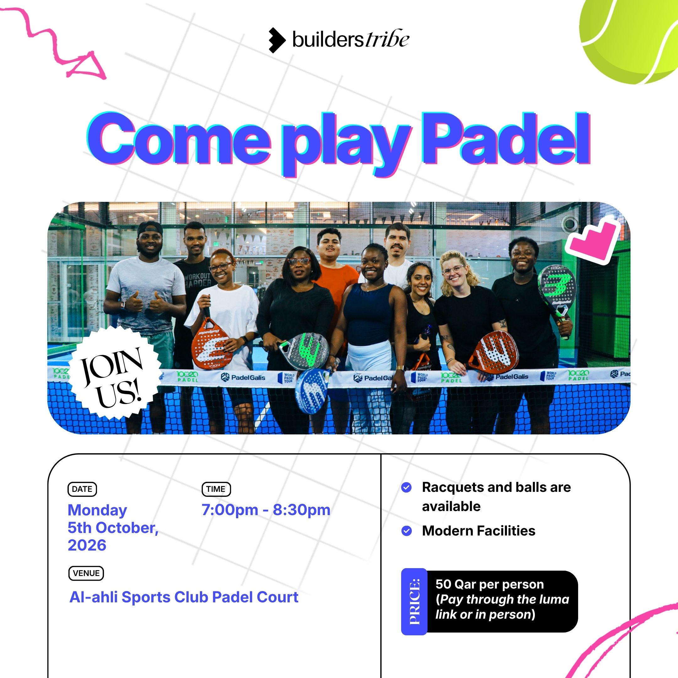 Come Play Padel With Us 🎾