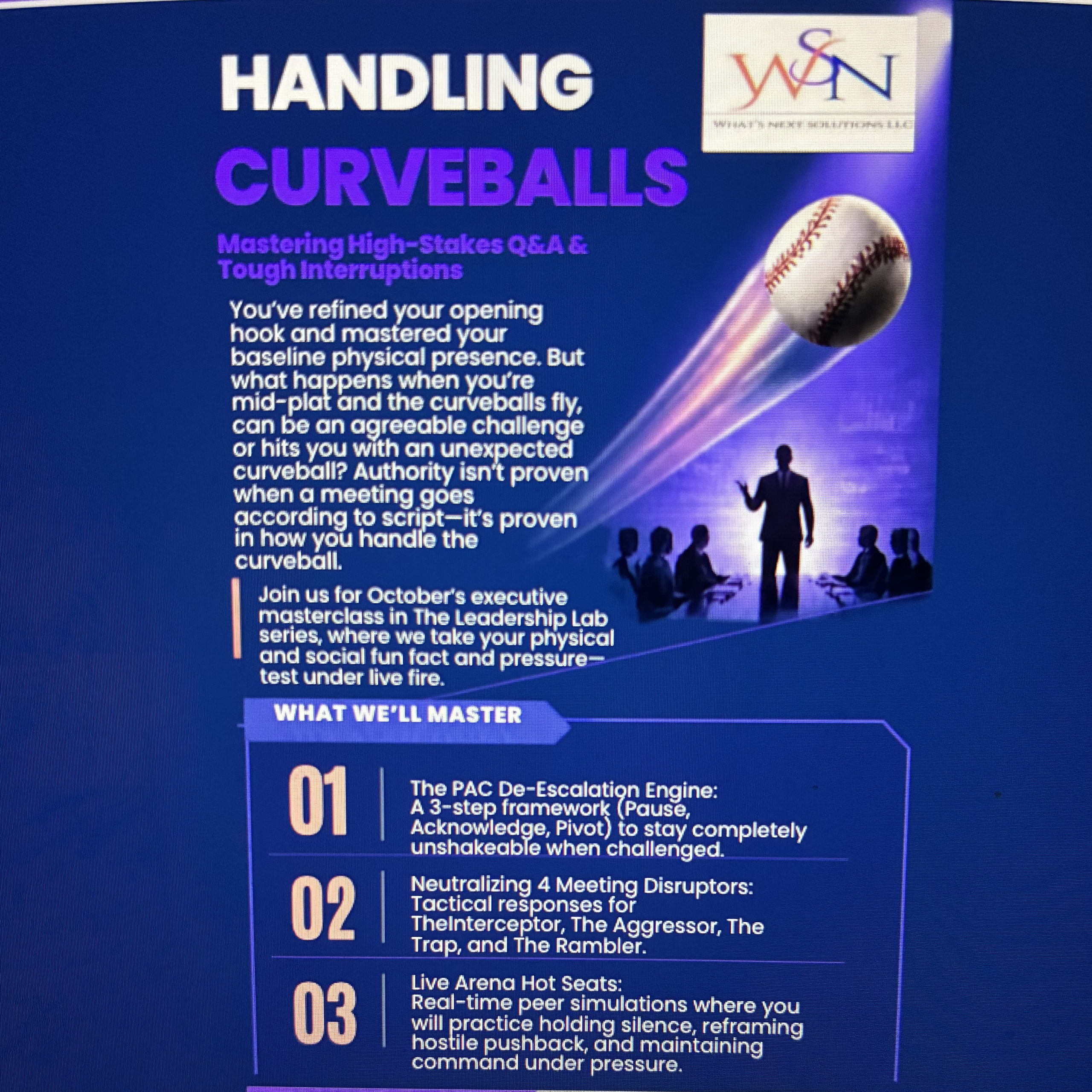 Leadership Lab: Handling Curveballs