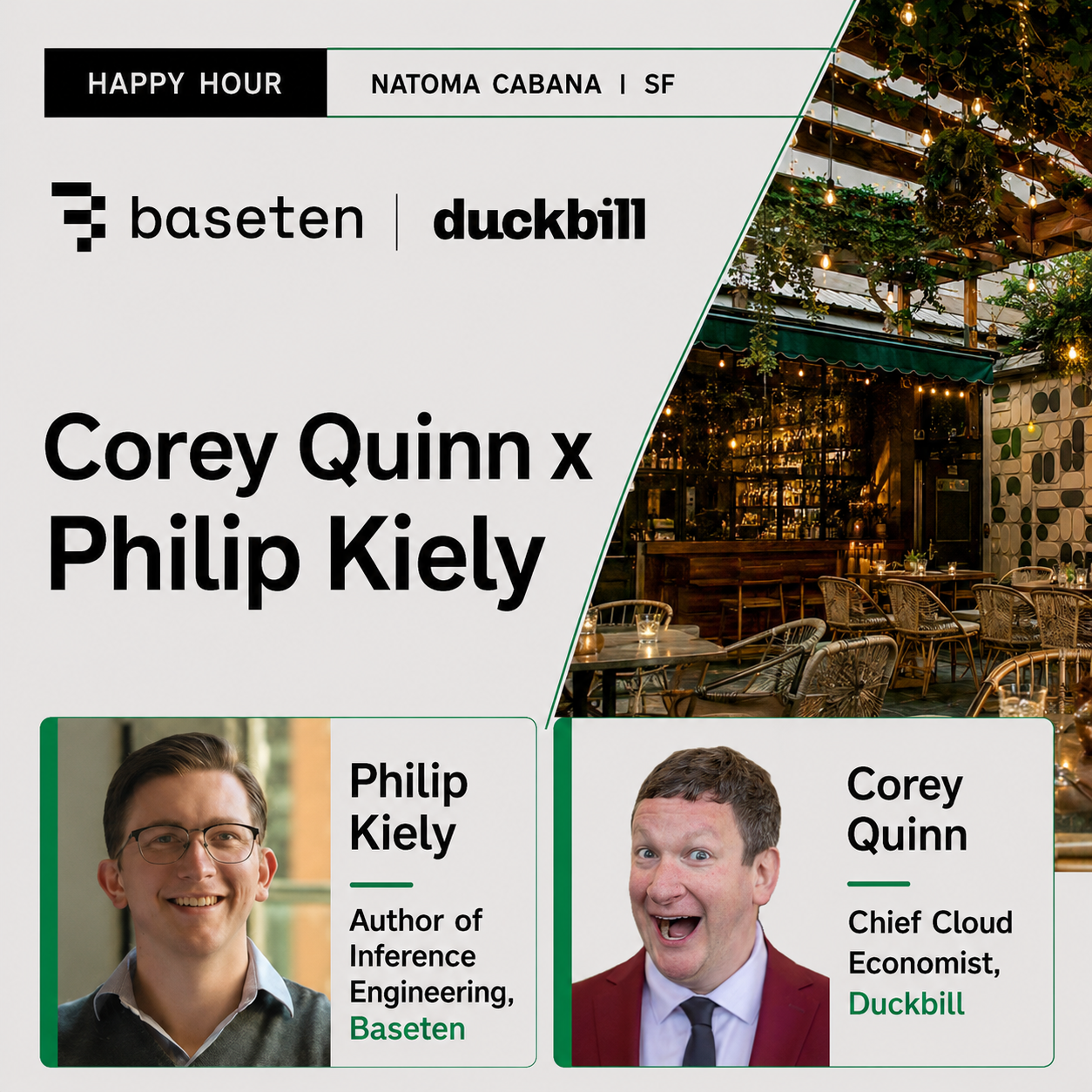 Corey Quinn x Philip Kiely @ Natoma Cabana