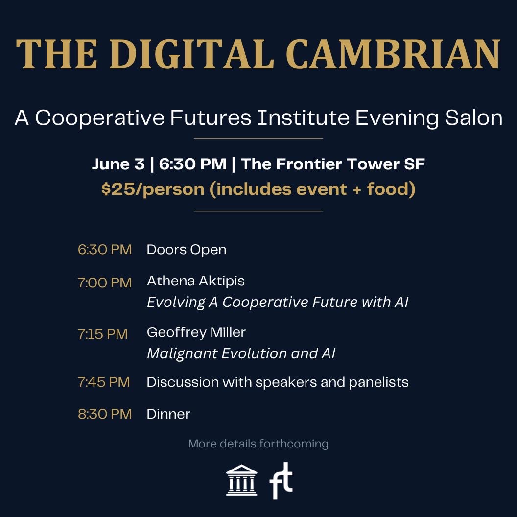 Cover art for #The Digital Cambrian - A Cooperative Futures Institute Salon — Frontier Tower @ Spaceship 995 Market Street, San Francisco