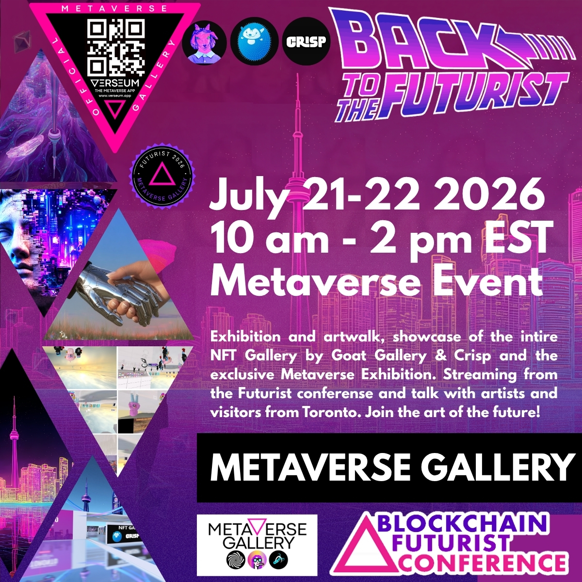 Futurist Metaverse Gallery Opening Event