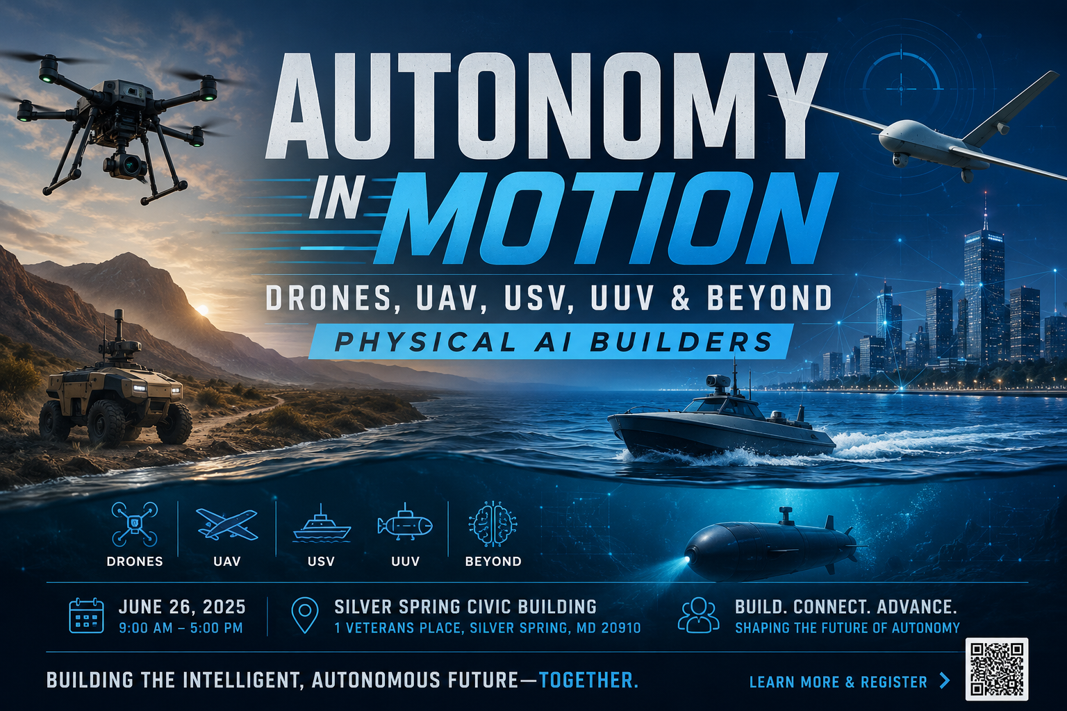 Autonomy in Motion: Drones, UAV, USV, UUV & Beyond - Silicon Valley Physical AI Meetup