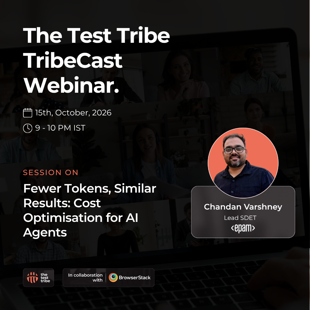Webinar on Fewer Tokens, Similar Results: Cost Optimisation for AI Agents by Chandan Varshney